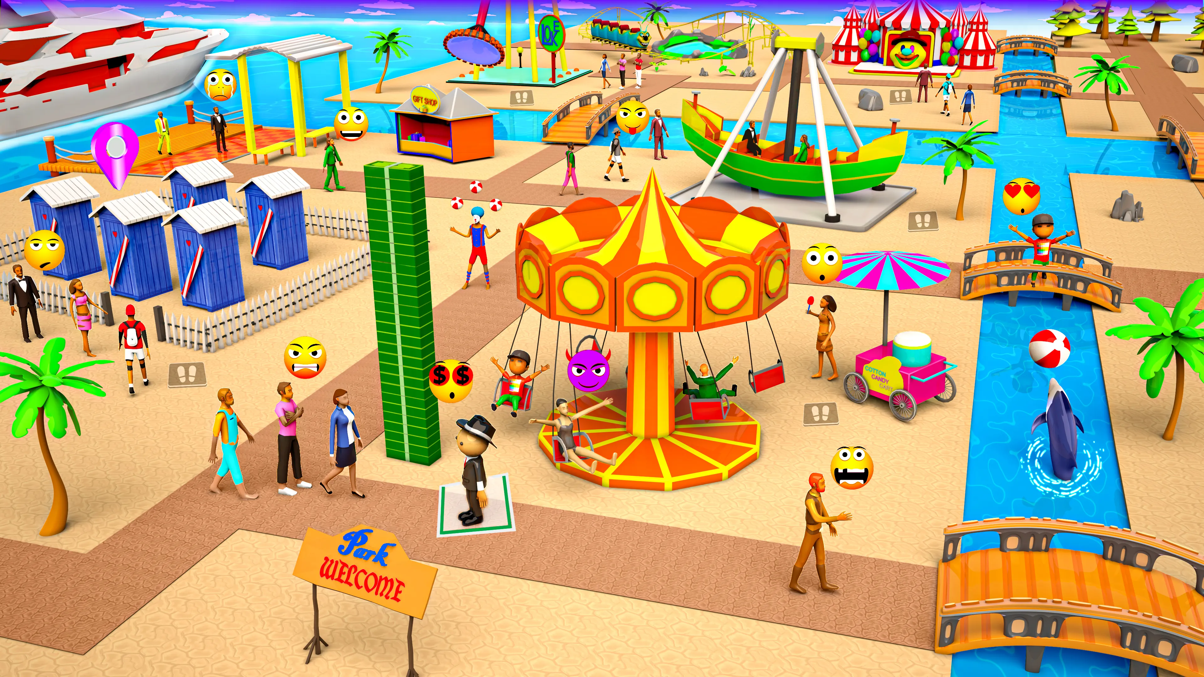 Tourist Island Tycoon Games | Indus Appstore | Screenshot