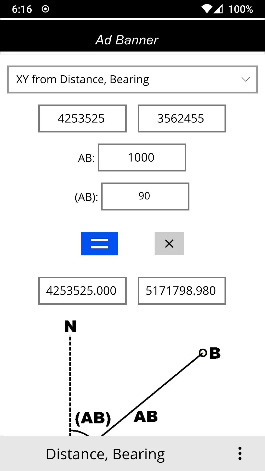 Distance & Bearing | Indus Appstore | Screenshot