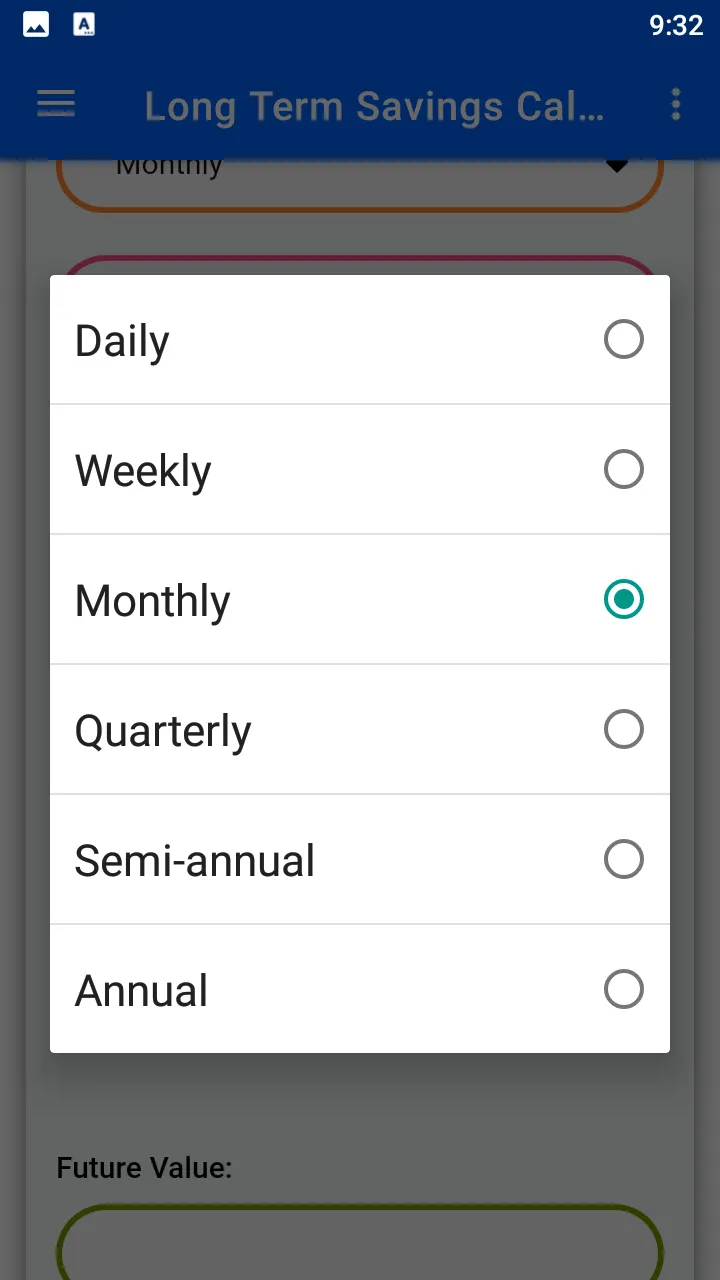 Long Term Savings Calculator | Indus Appstore | Screenshot