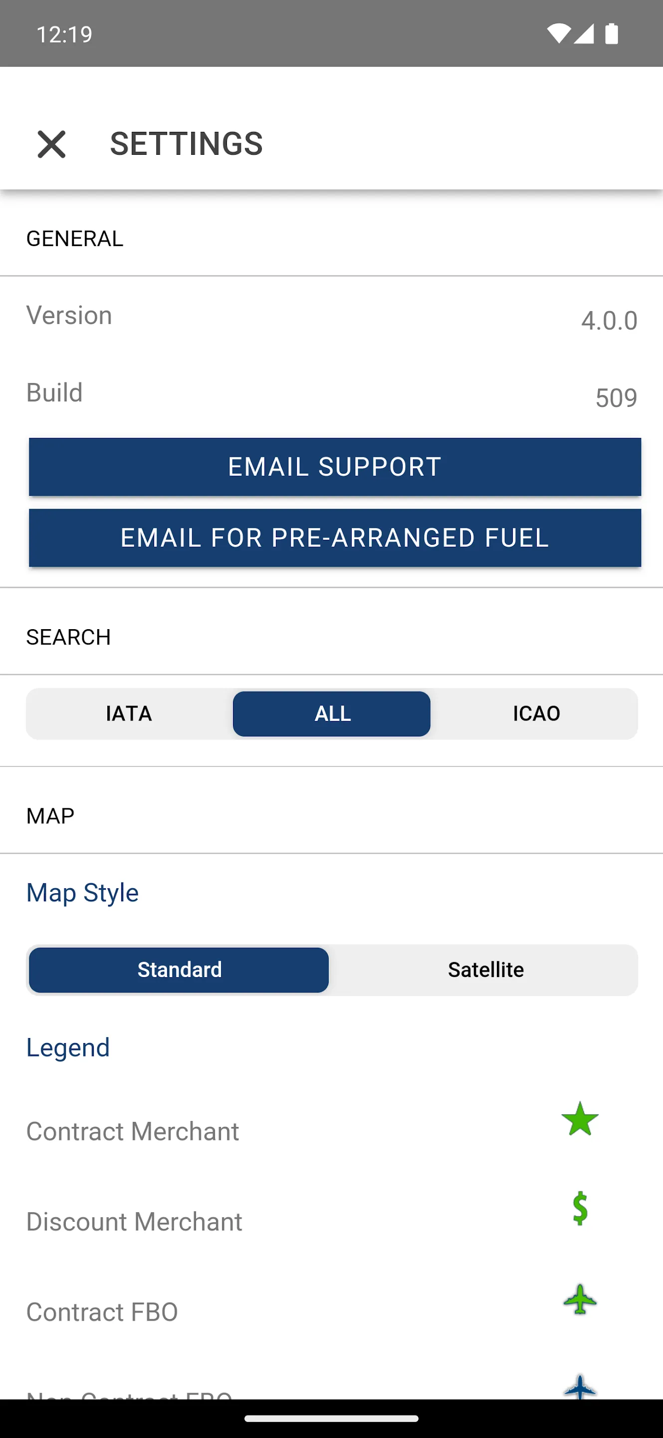 AIR Card® FBO Locator | Indus Appstore | Screenshot