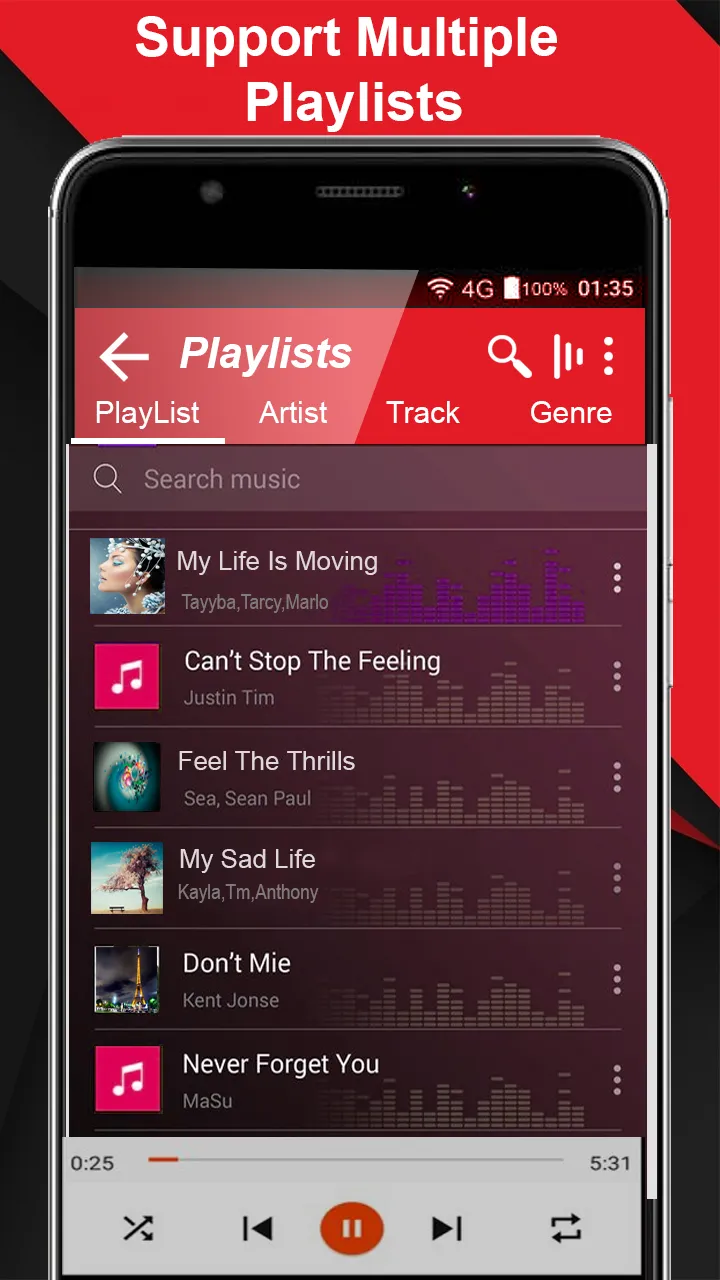 High Quality MP3 Player, Music | Indus Appstore | Screenshot