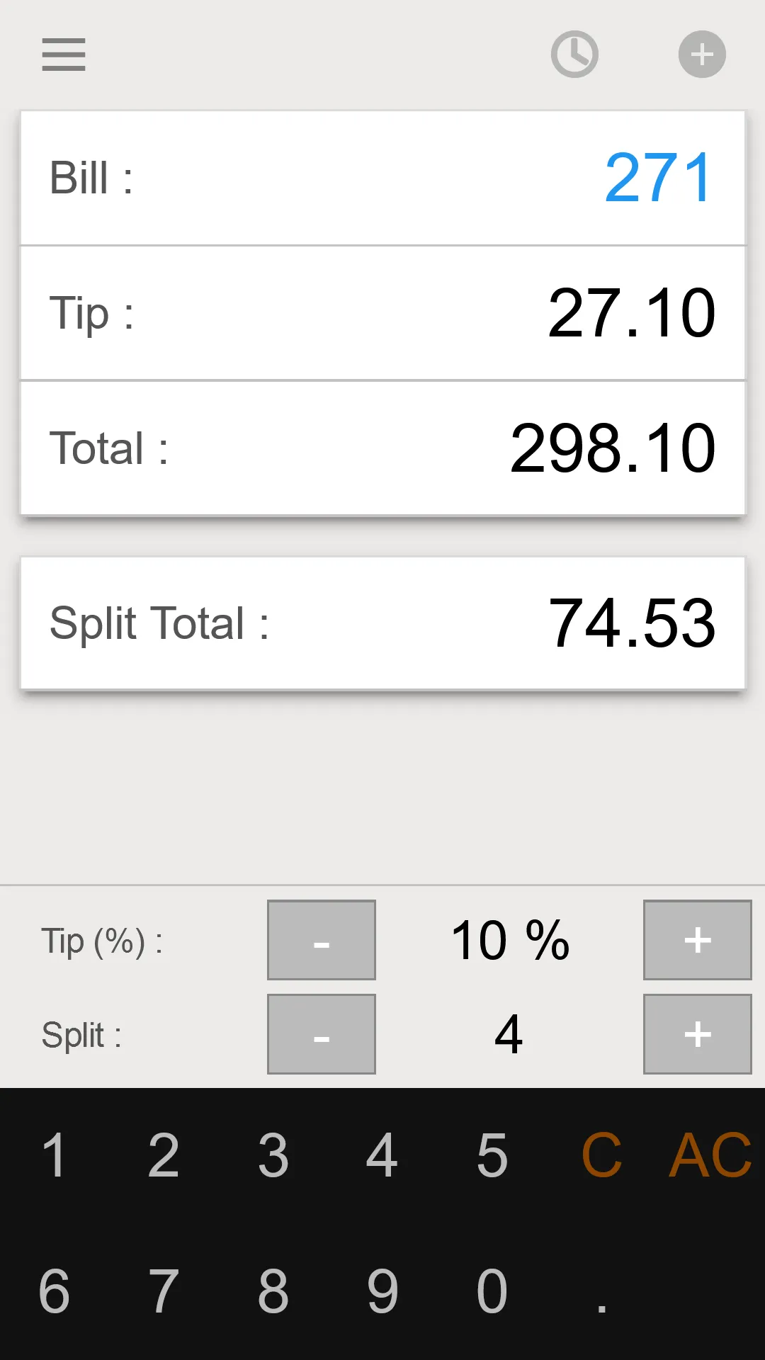 Tip Calculator - Split Bill | Indus Appstore | Screenshot