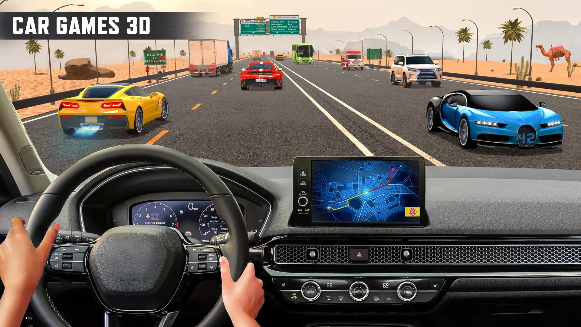 Real Highway Car Racing Games | Indus Appstore | Screenshot