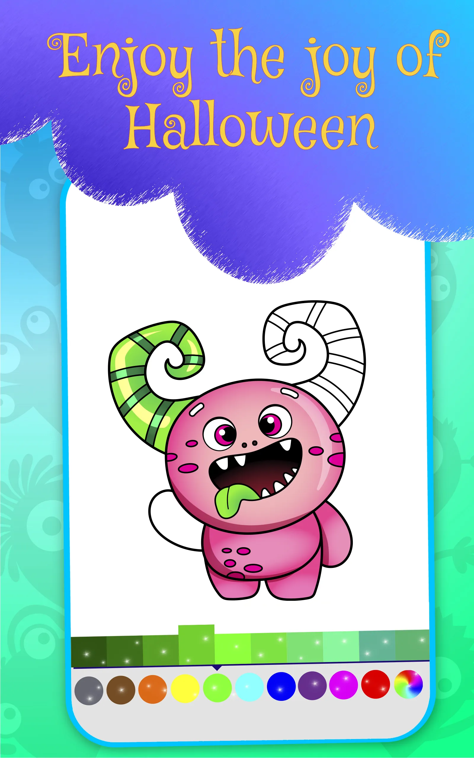 Hallowen Monster Coloring Book | Indus Appstore | Screenshot