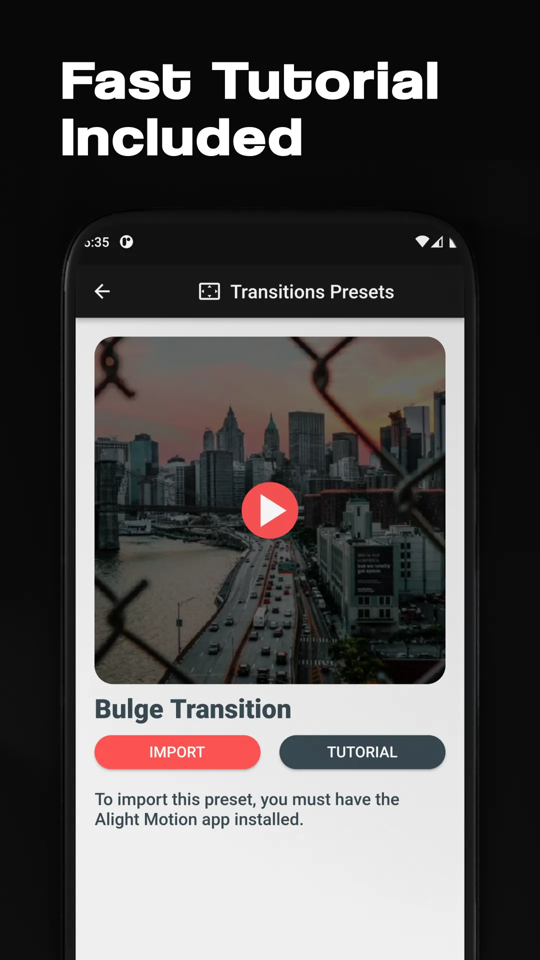 Alight Motion Transitions Pres | Indus Appstore | Screenshot