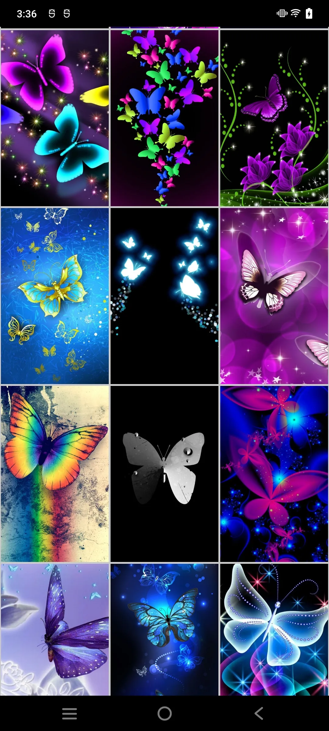 Neon Butterfly Wallpapers | Indus Appstore | Screenshot