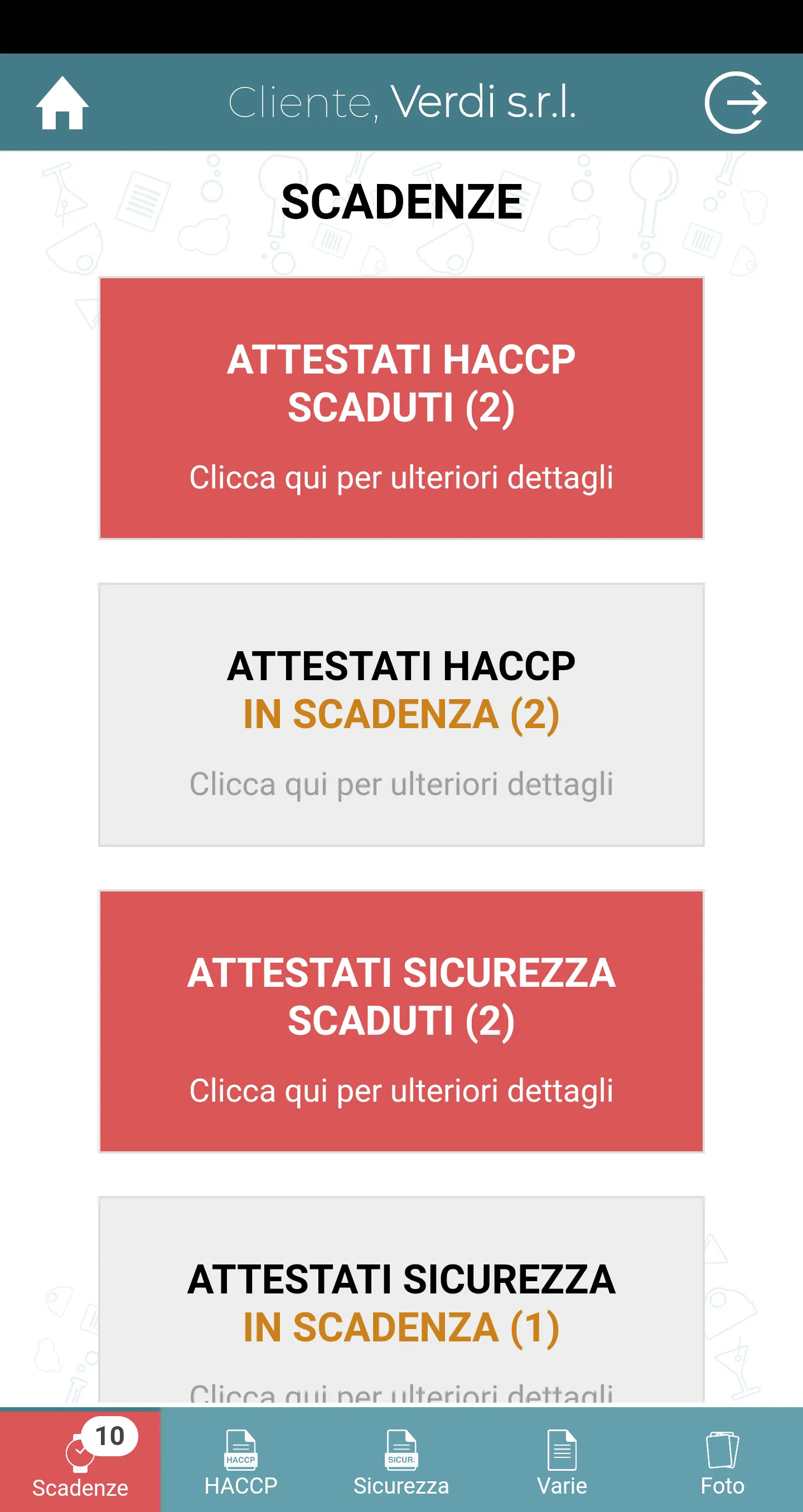 ConServizi Sicurezza alimentar | Indus Appstore | Screenshot