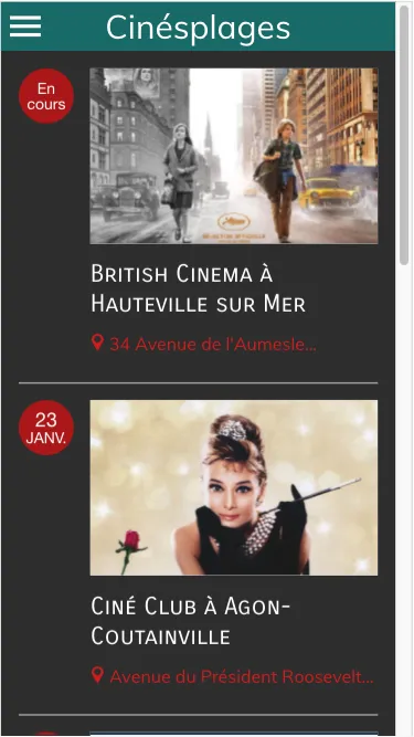 cinésplages | Indus Appstore | Screenshot