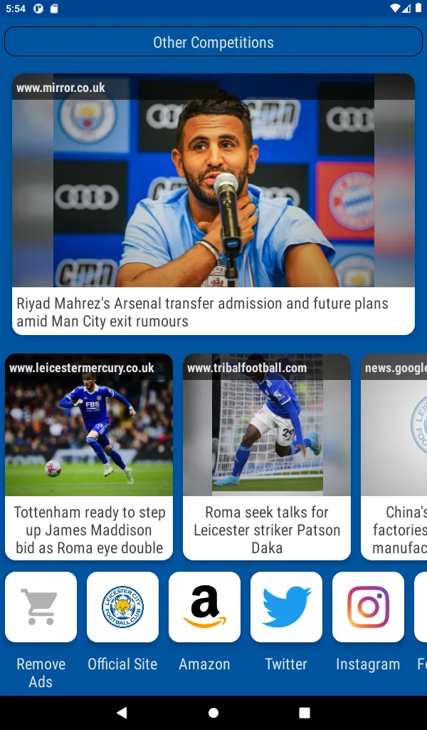 Leicester City Fan App | Indus Appstore | Screenshot