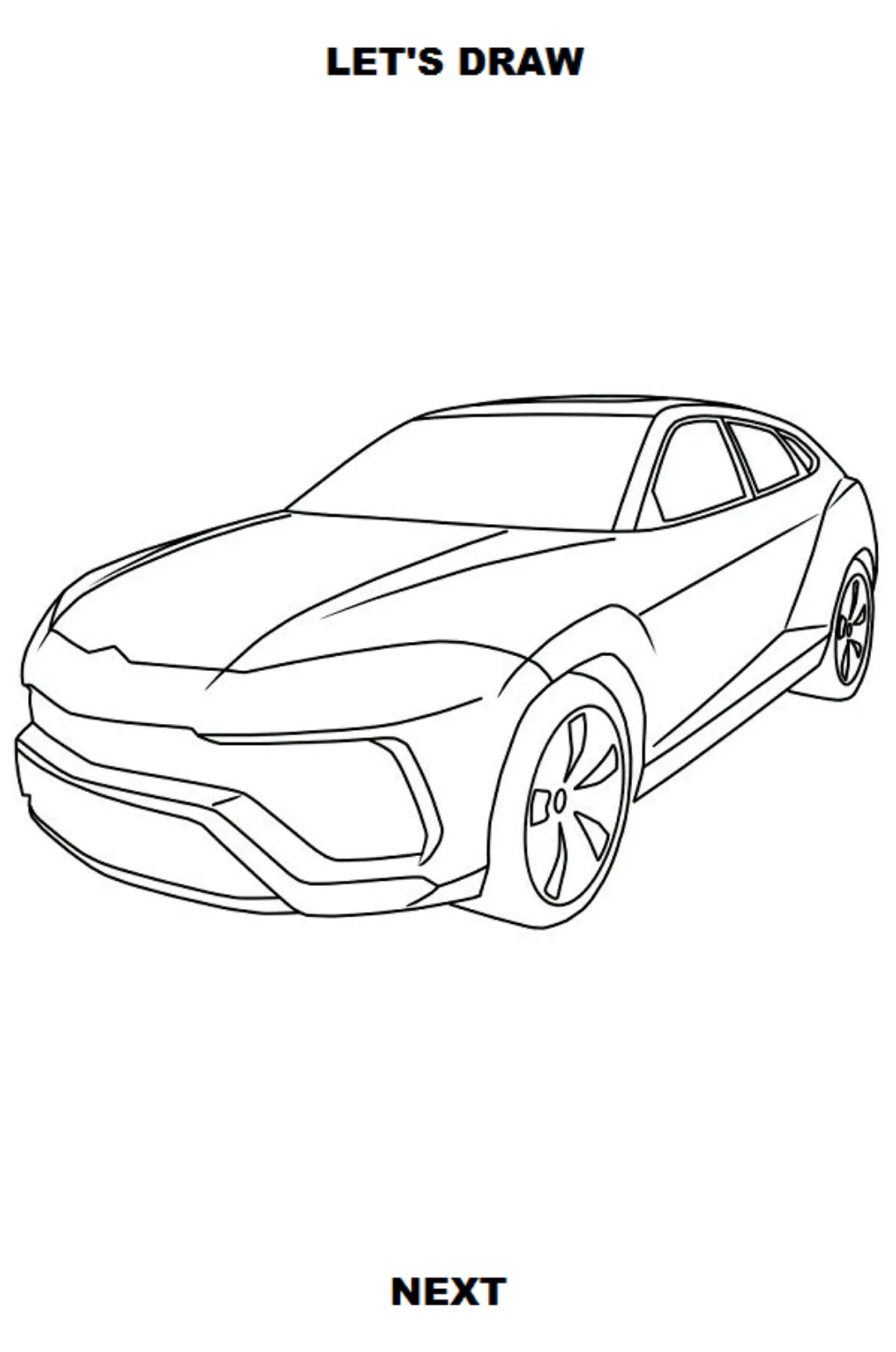 Draw Cars: SUV | Indus Appstore | Screenshot