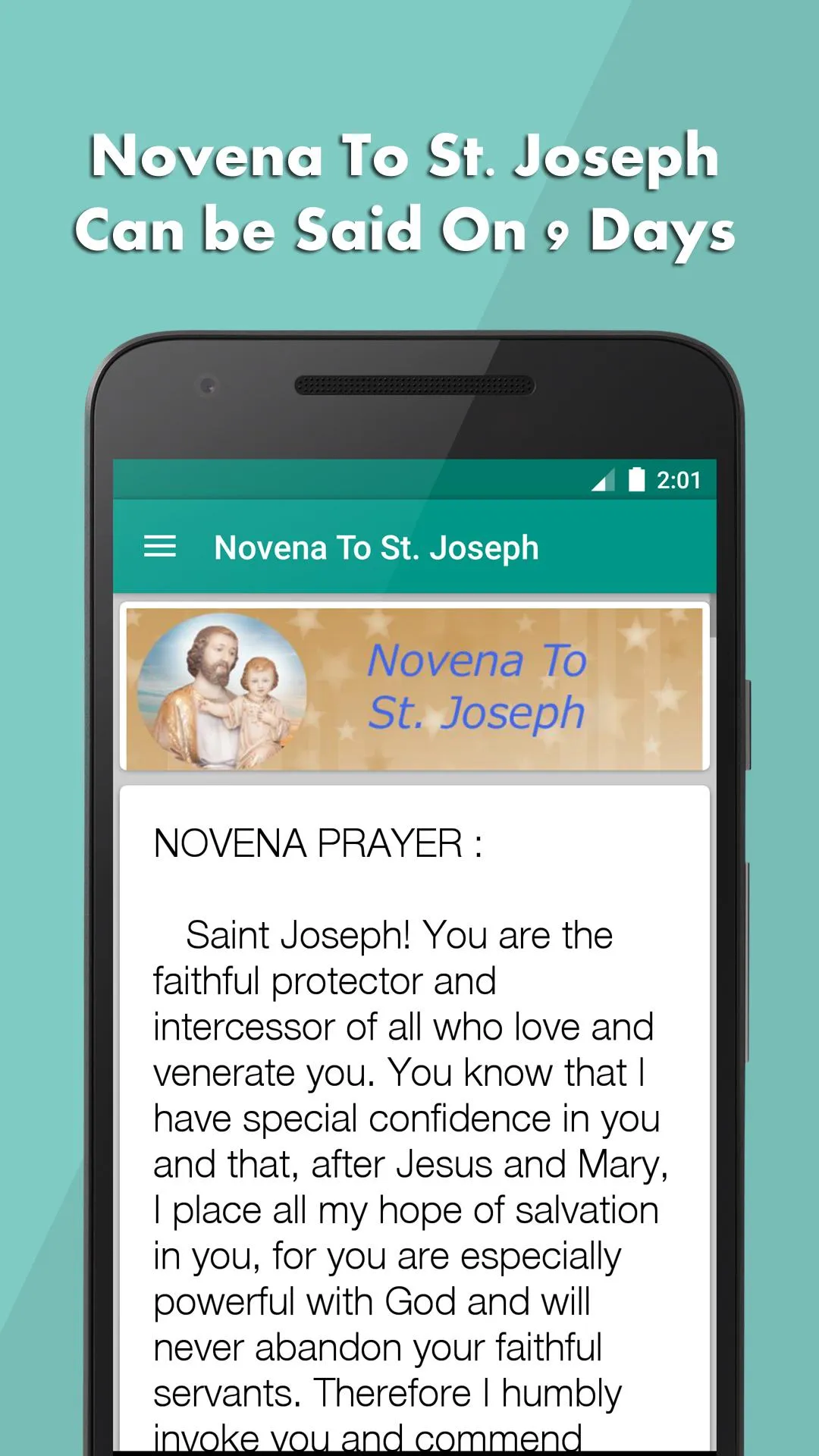 St. Joseph Novena Prayers | Indus Appstore | Screenshot