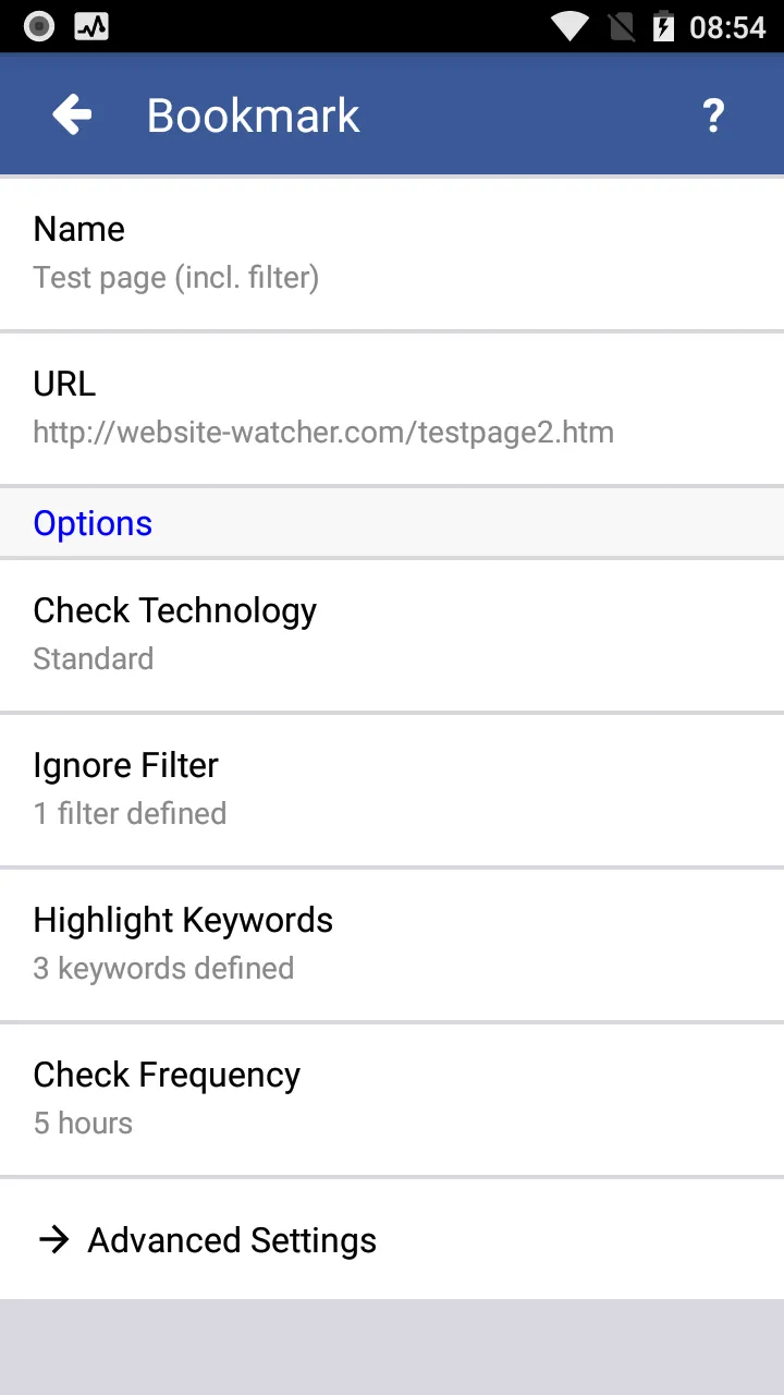 WebSite-Watcher | Indus Appstore | Screenshot