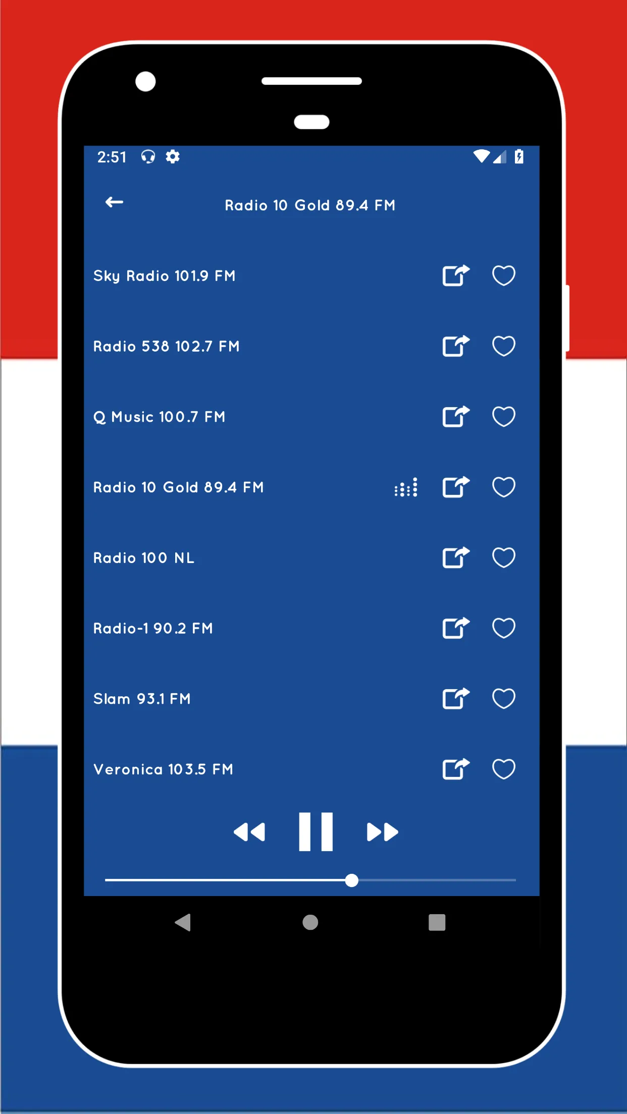 Radio Netherlands: FM Radio NL | Indus Appstore | Screenshot