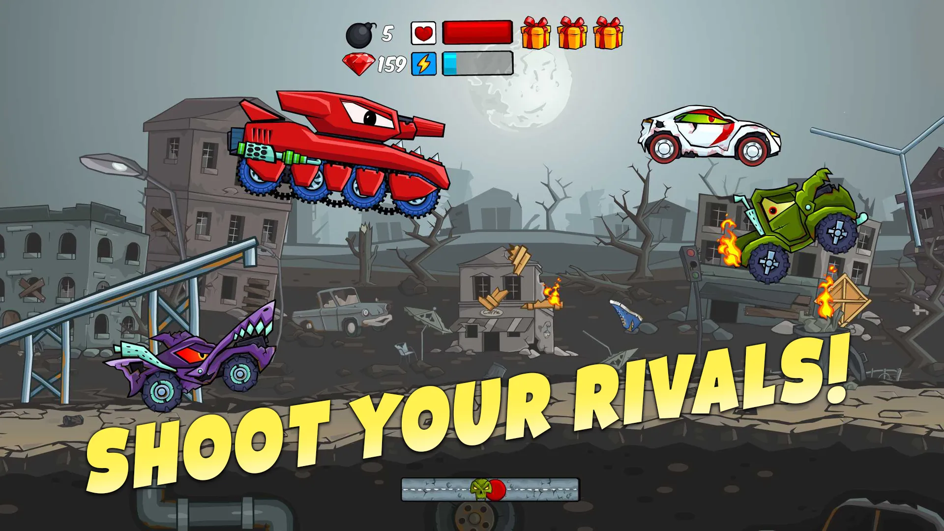 Car Eats Car - Apocalypse Race | Indus Appstore | Screenshot