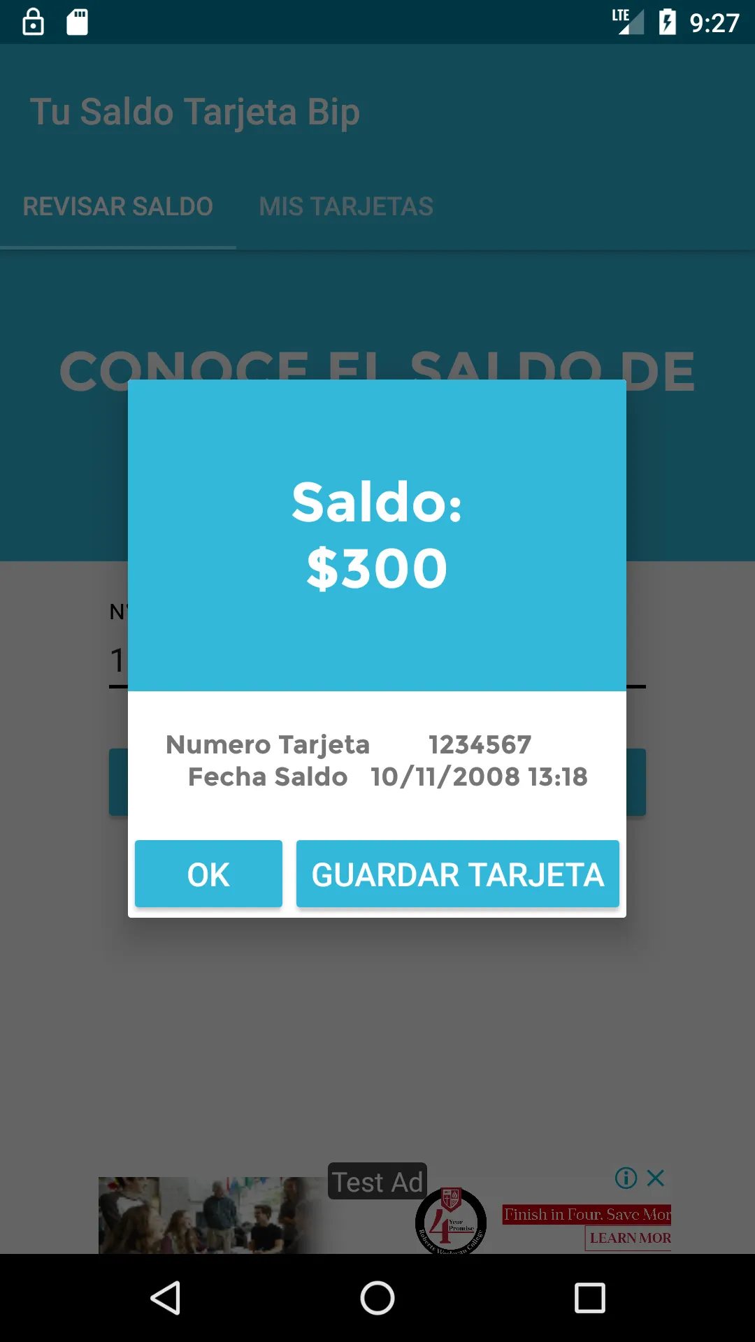 Tu Saldo Tarjeta Bip | Indus Appstore | Screenshot