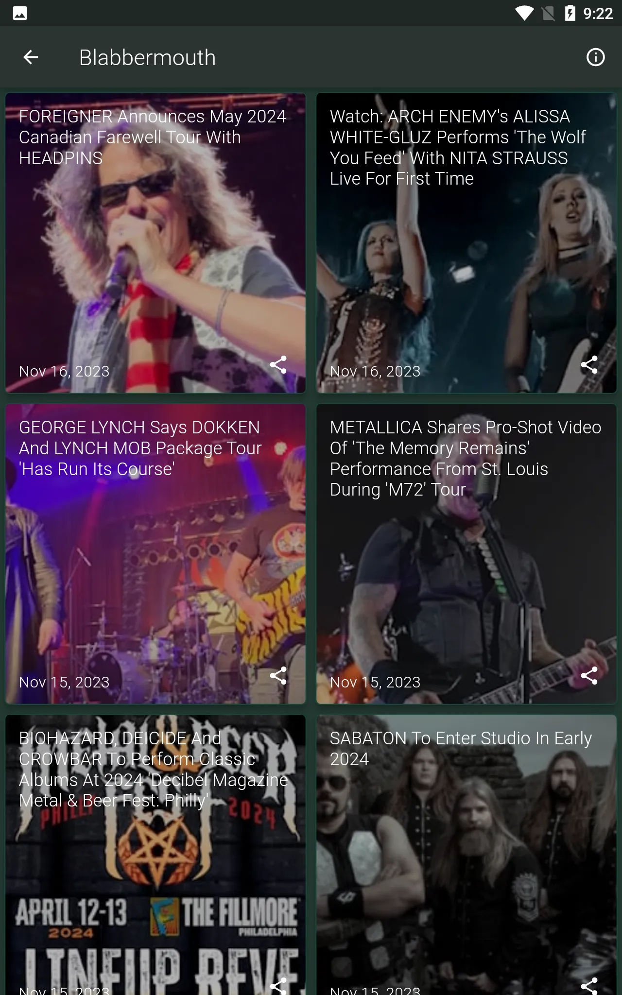 Rock And Metal News | Indus Appstore | Screenshot