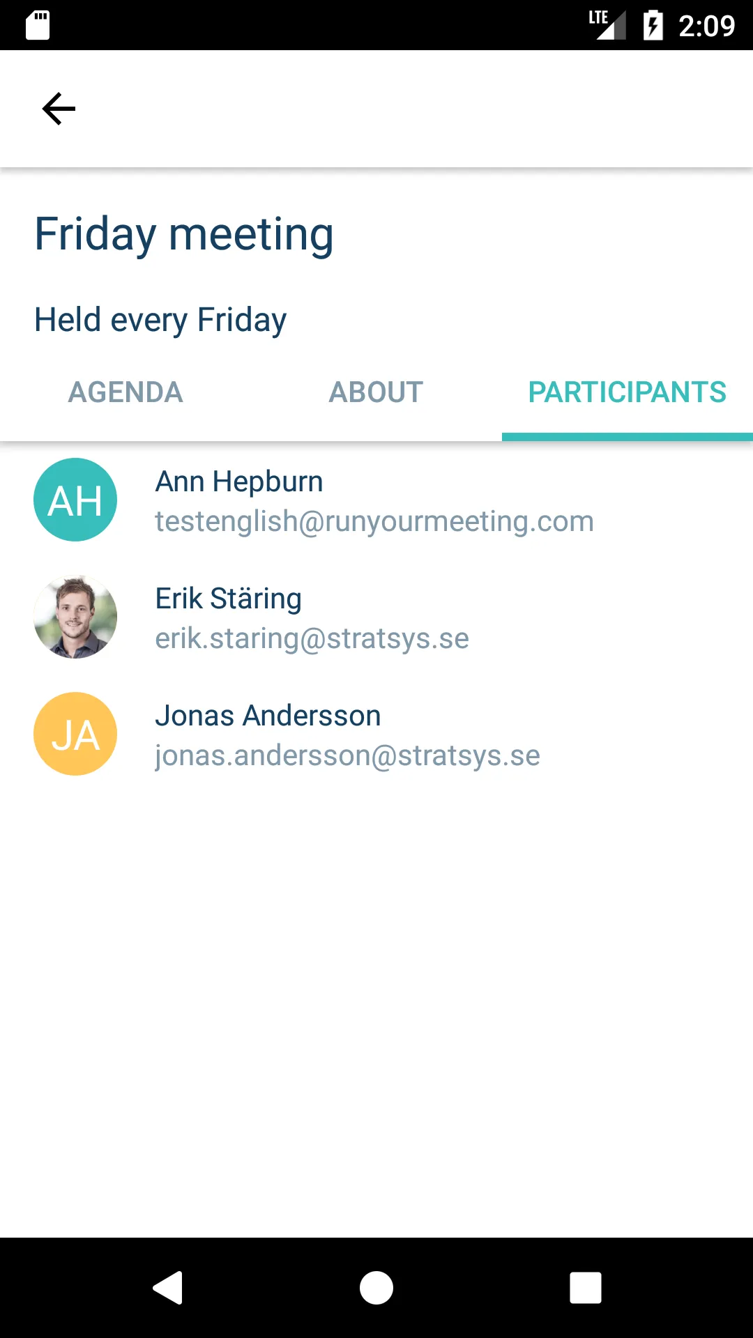 Stratsys Meetings | Indus Appstore | Screenshot