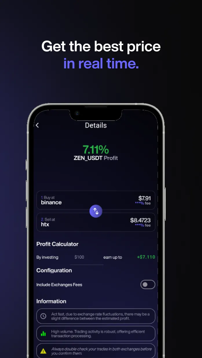 CoinPeeker - Crypto Arbitrage - Apps on Indus Appstore
