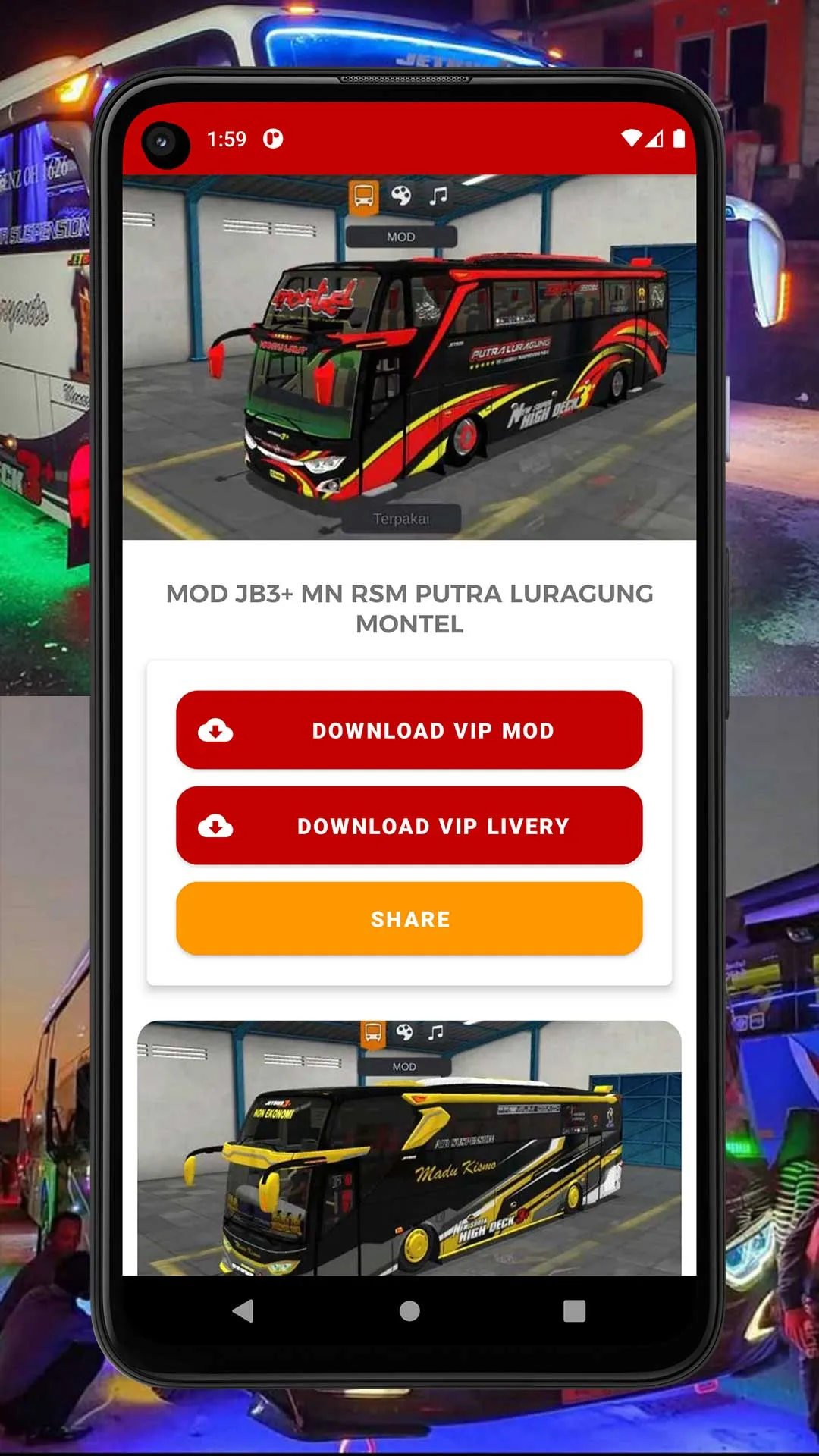 Mod Bussid Bus Full Strobo | Indus Appstore | Screenshot