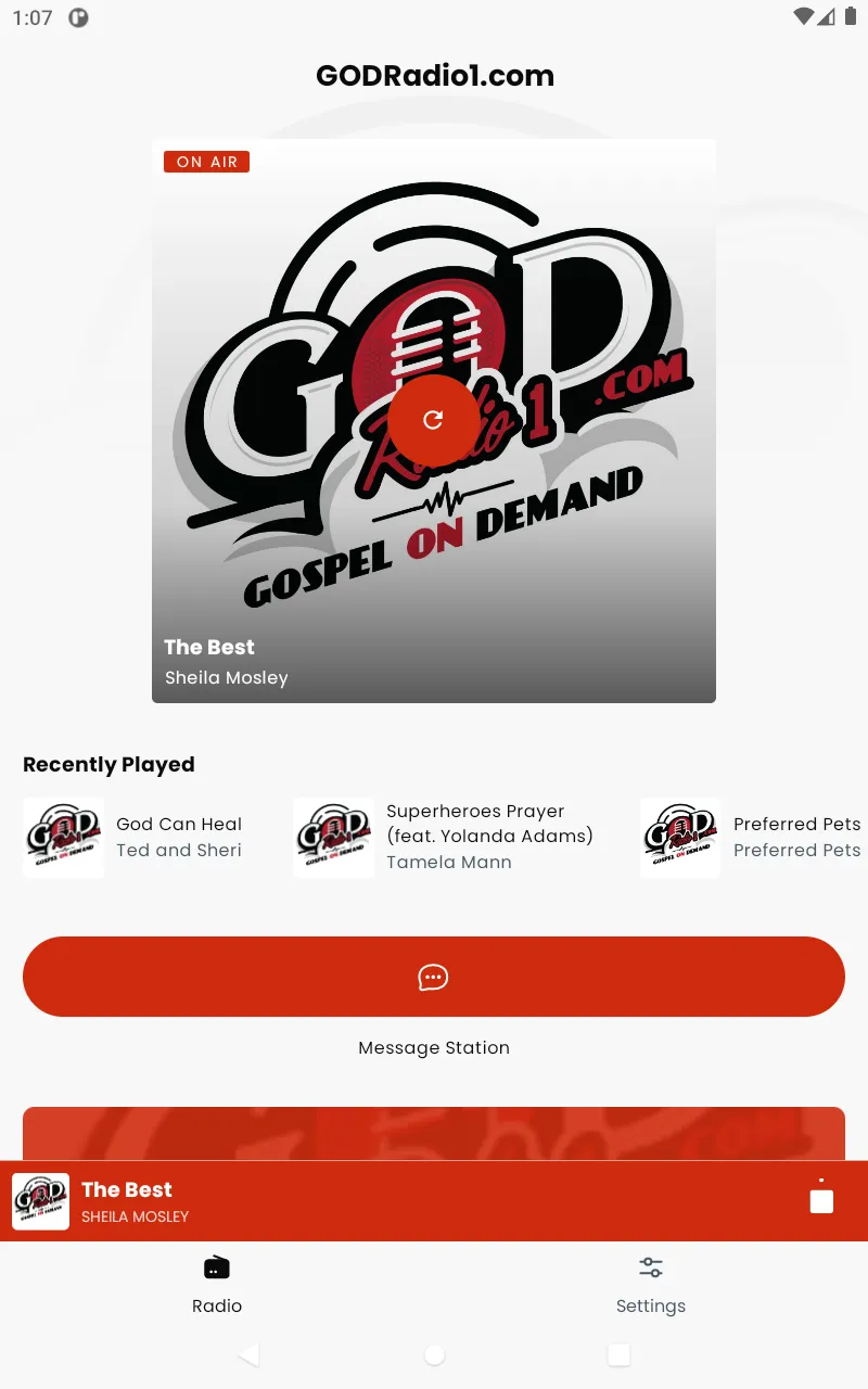 GODRadio1.com | Indus Appstore | Screenshot