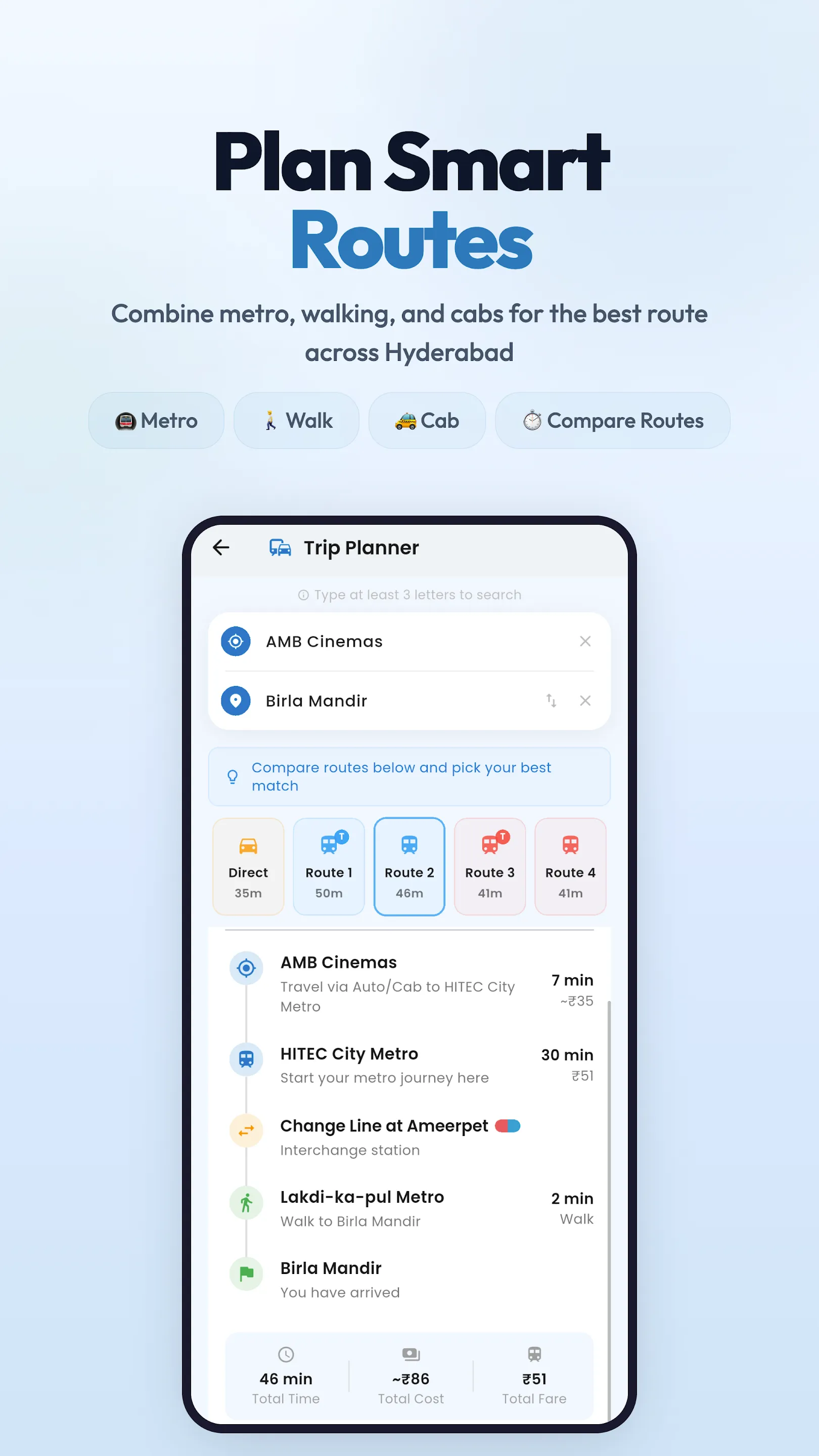 MetroTrack – Hyderabad Metro | Indus Appstore | Screenshot