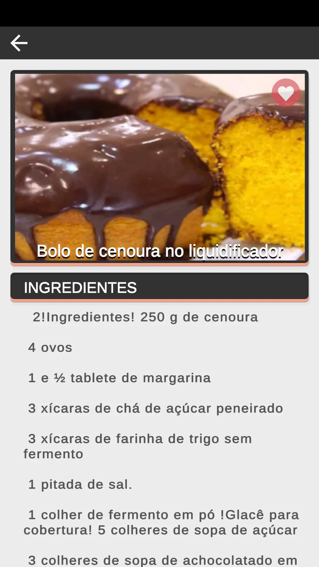 Como fazer bolo de cenoura | Indus Appstore | Screenshot