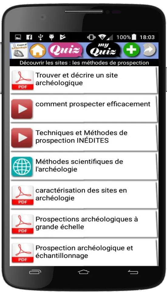 Cours d’Archéologie | Indus Appstore | Screenshot