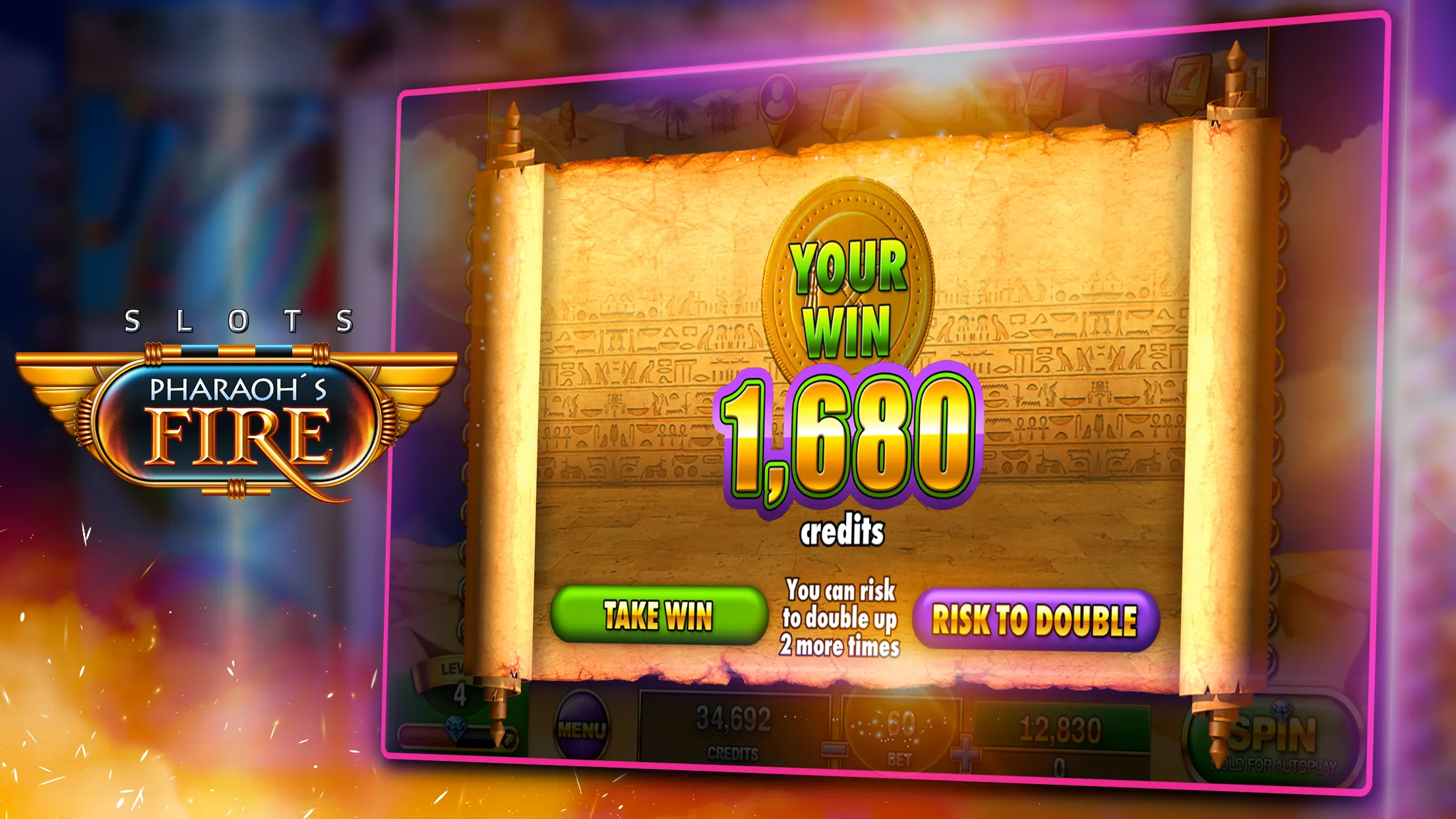 Slots - Pharaoh's Fire | Indus Appstore | Screenshot