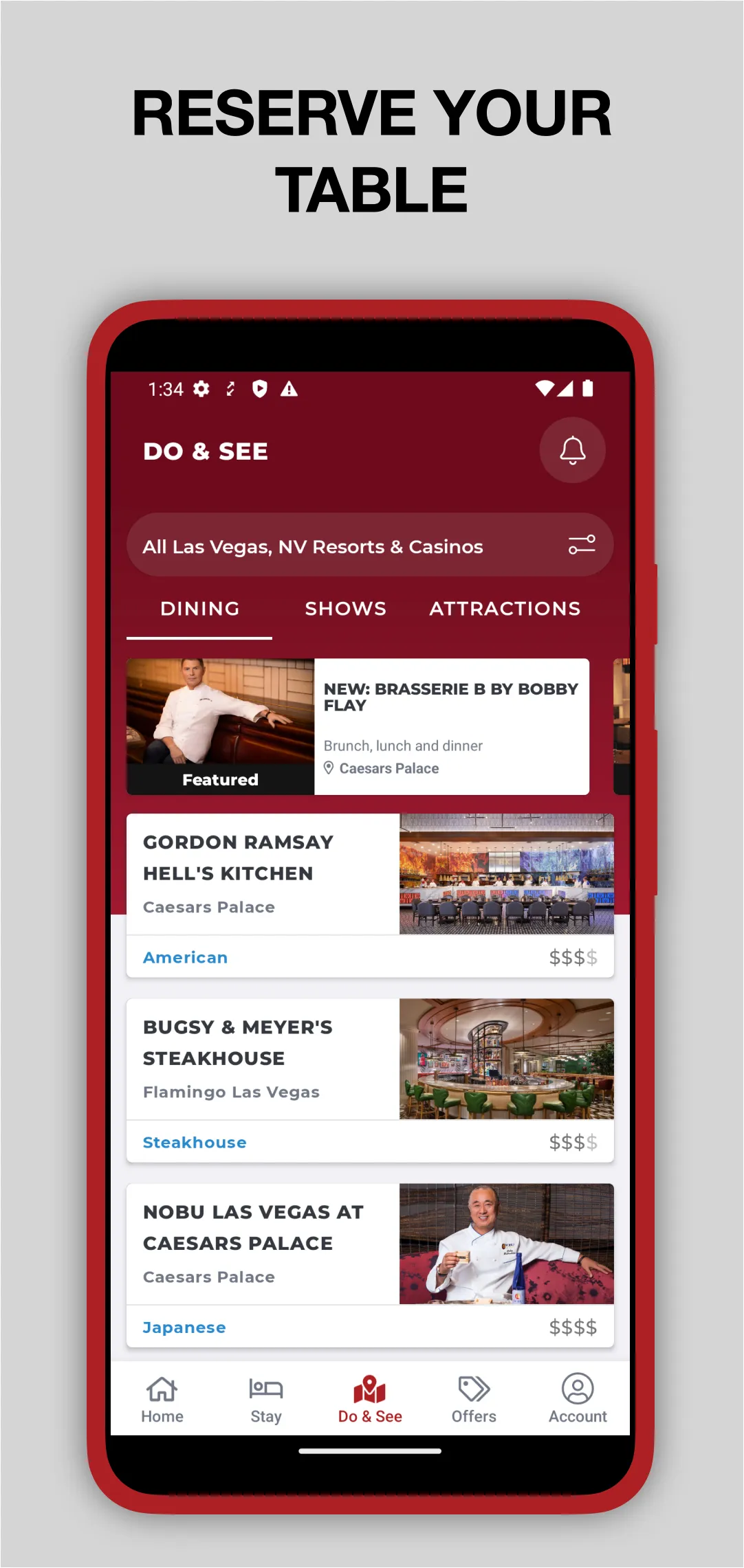 Caesars Rewards Resort Offers | Indus Appstore | Screenshot