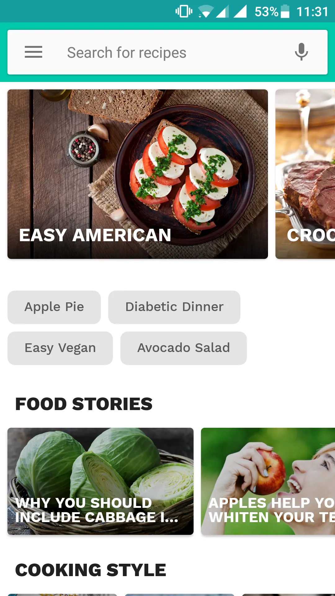 American cookbook | Indus Appstore | Screenshot