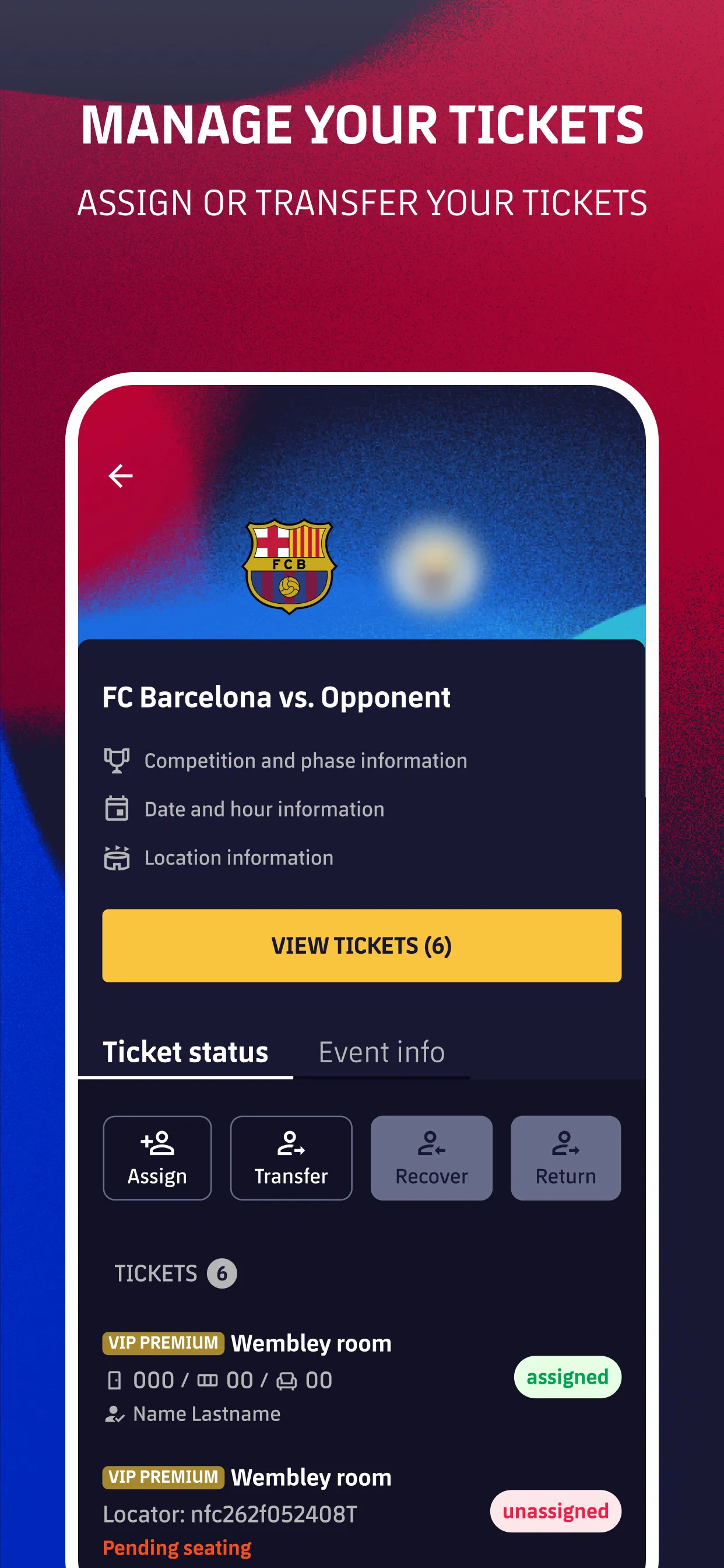 FC Barcelona Tickets | Indus Appstore | Screenshot