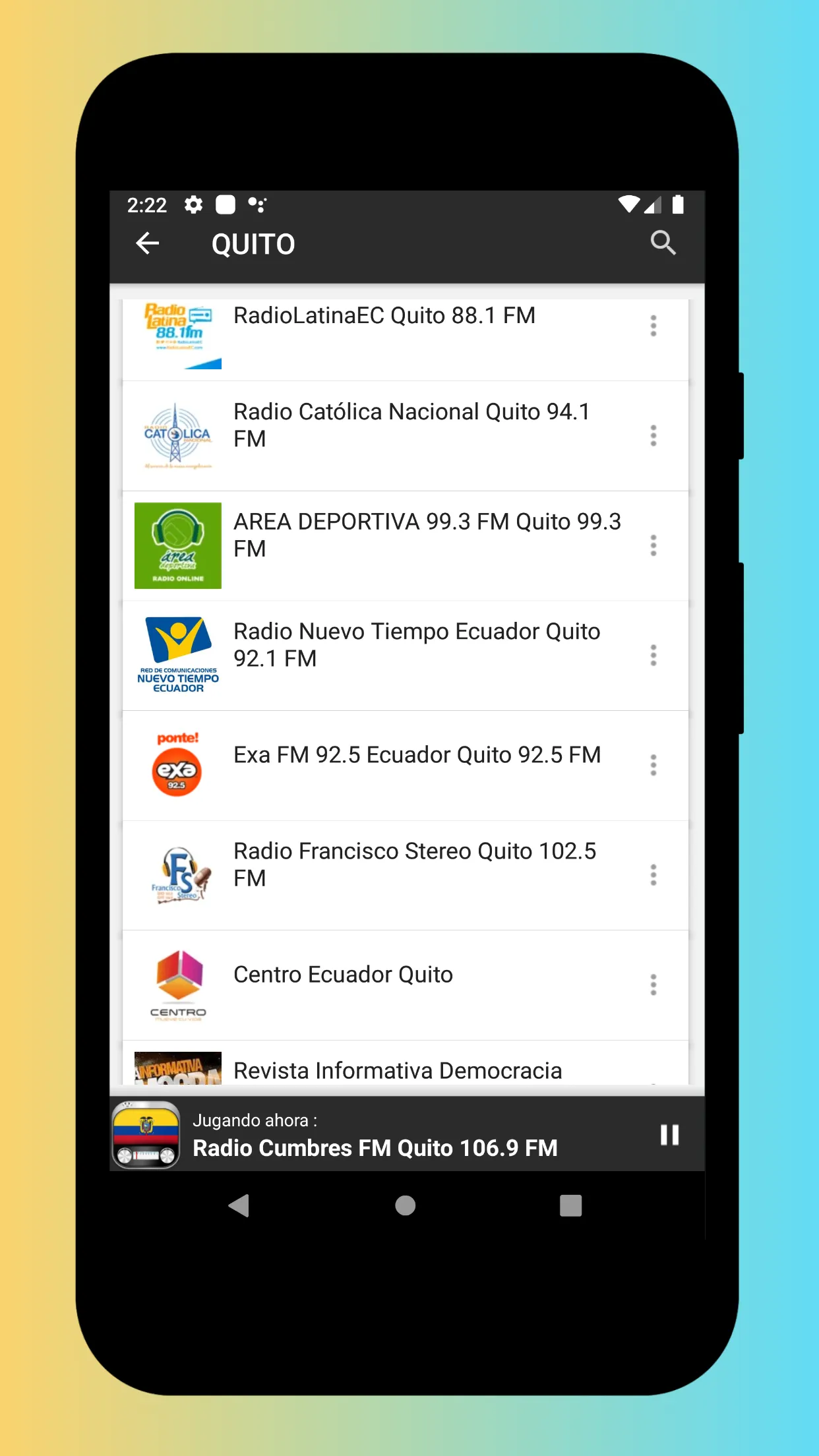 Radio Ecuador - Internet Radio | Indus Appstore | Screenshot