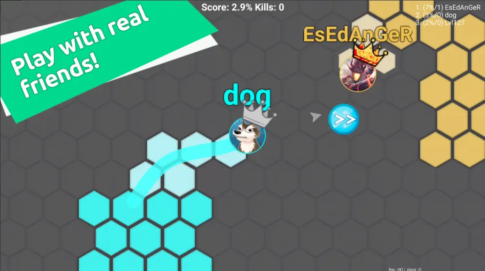 Hexa io Online Hexagon action | Indus Appstore | Screenshot