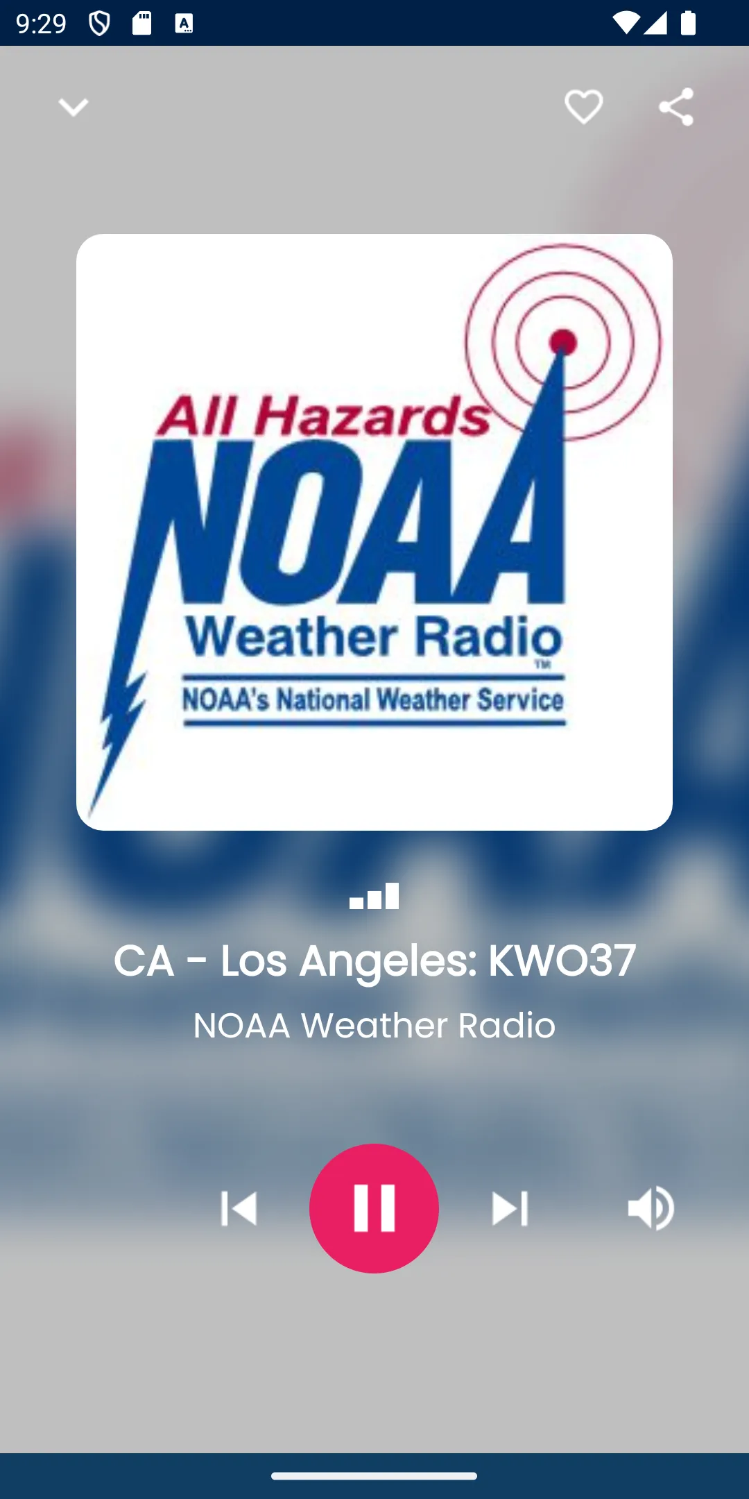 NOAA Weather Radio Stations | Indus Appstore | Screenshot