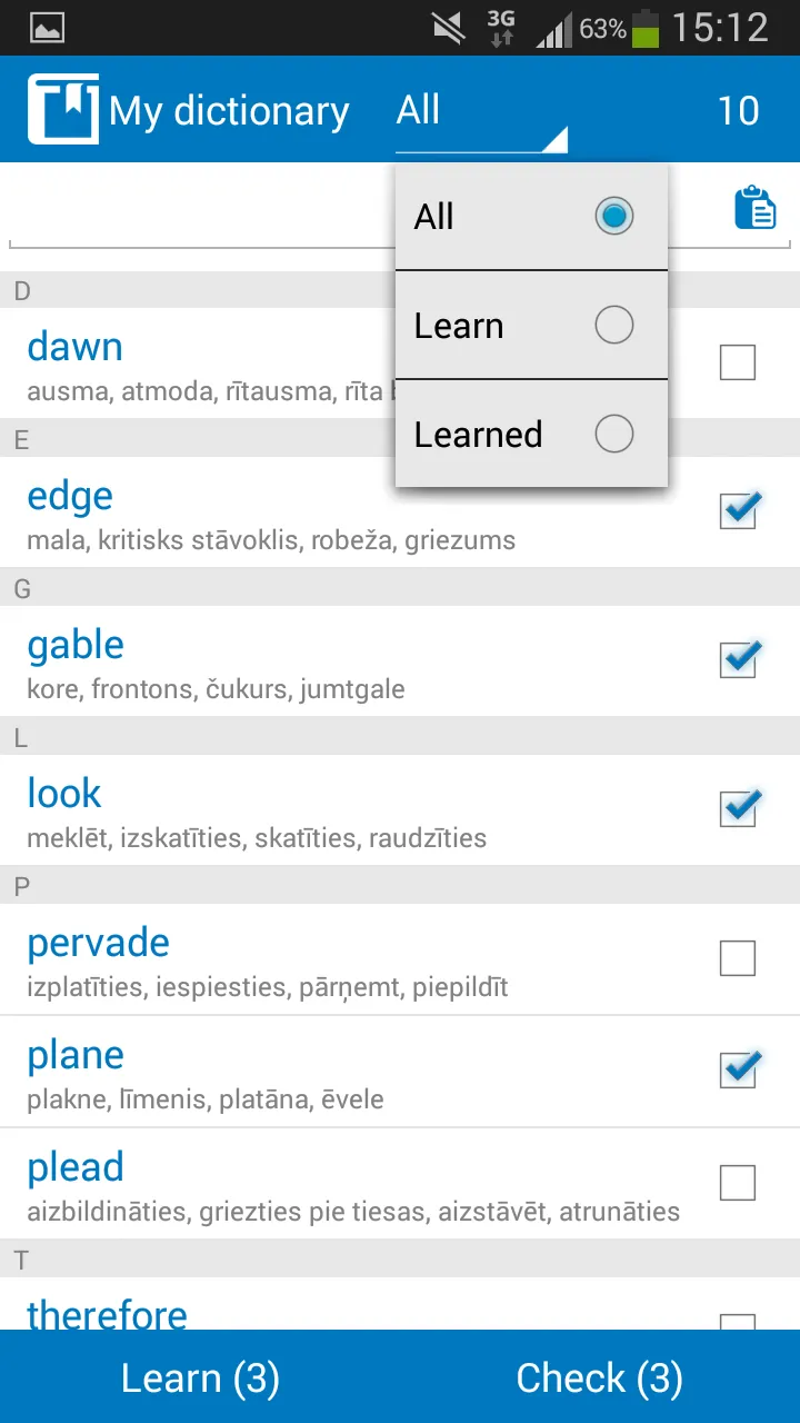 Latvian - English dictionary | Indus Appstore | Screenshot