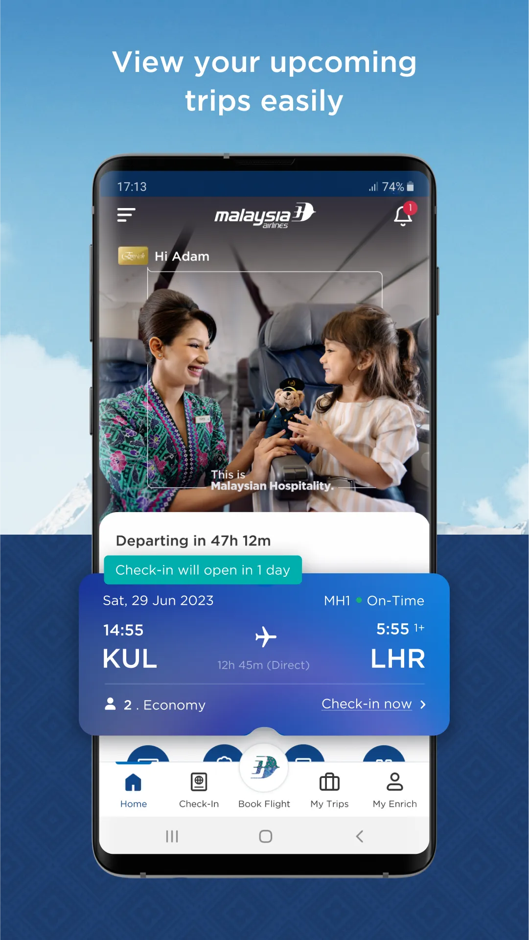 Malaysia Airlines | Indus Appstore | Screenshot