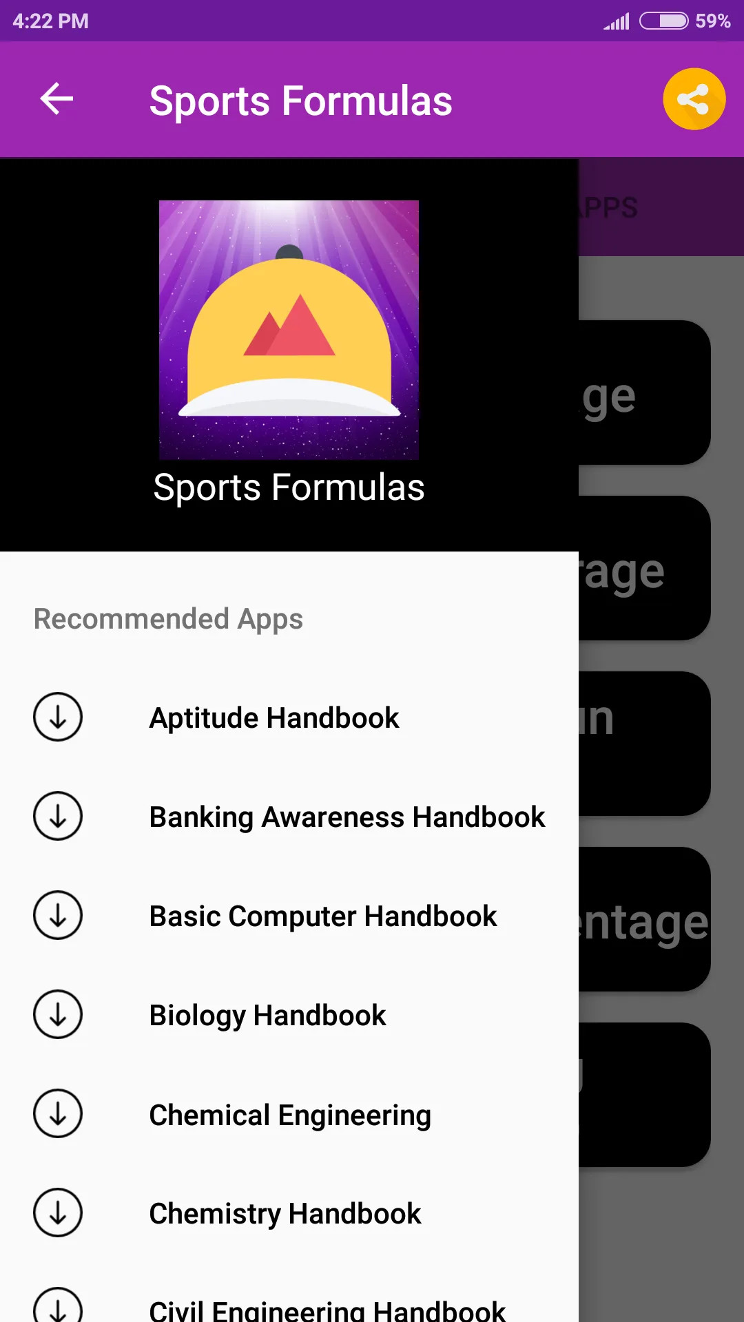 Sports Formulas | Indus Appstore | Screenshot