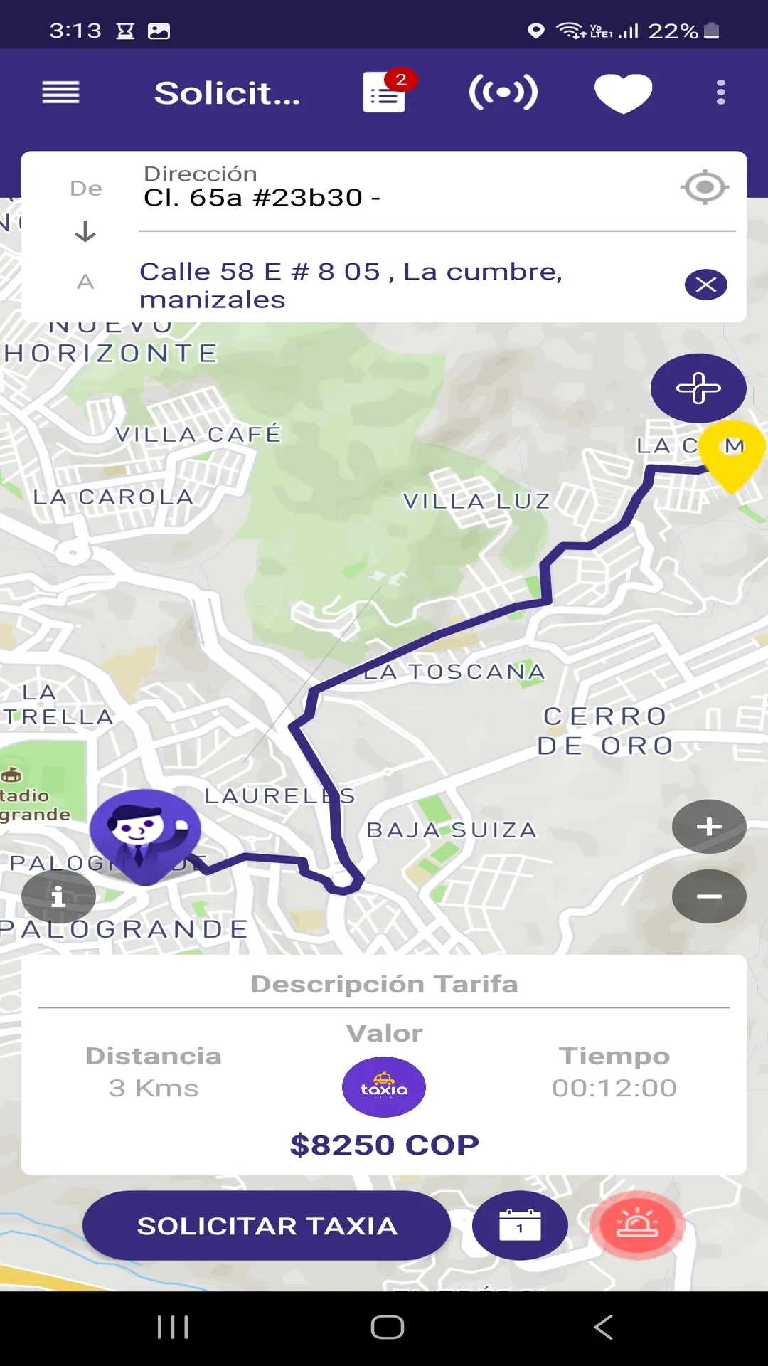 Taxia: Solicita tu transporte | Indus Appstore | Screenshot