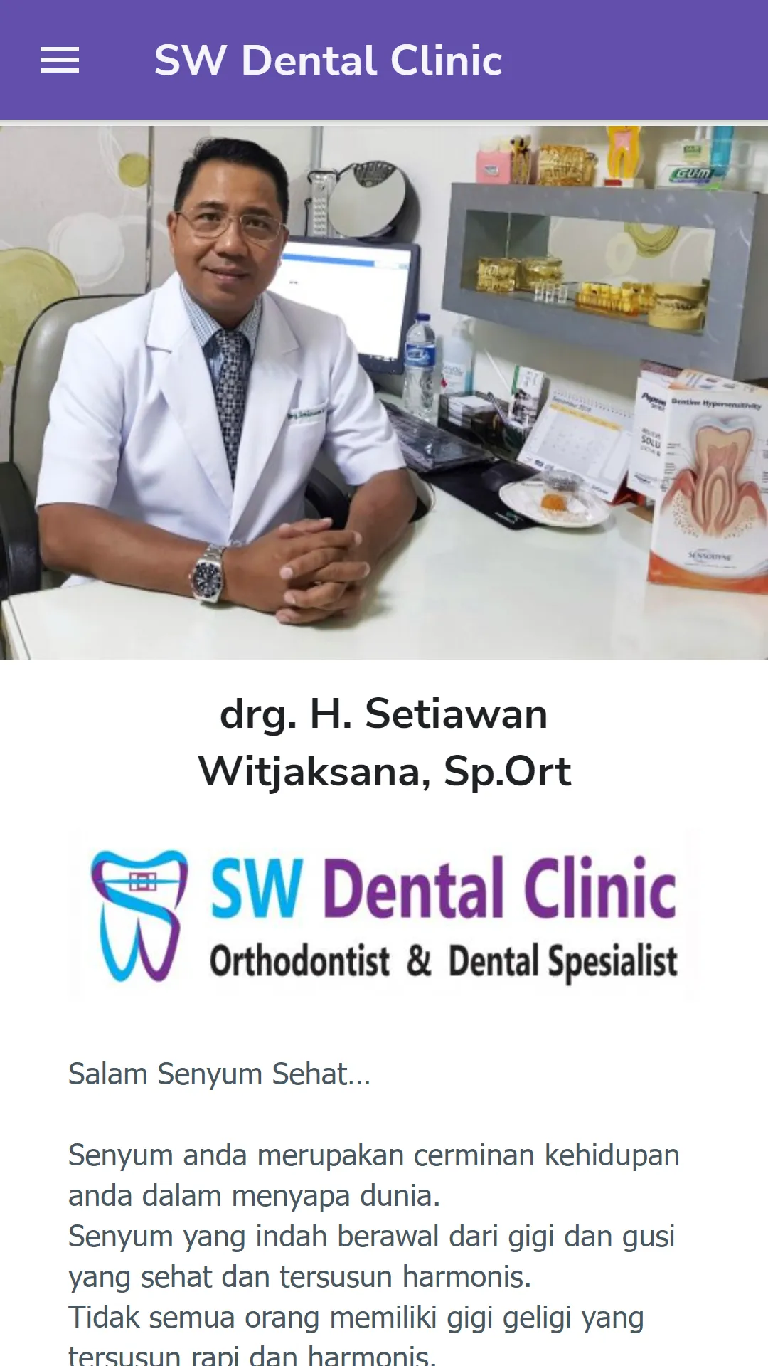 KLINIK GIGI SPESIALIS SW | Indus Appstore | Screenshot