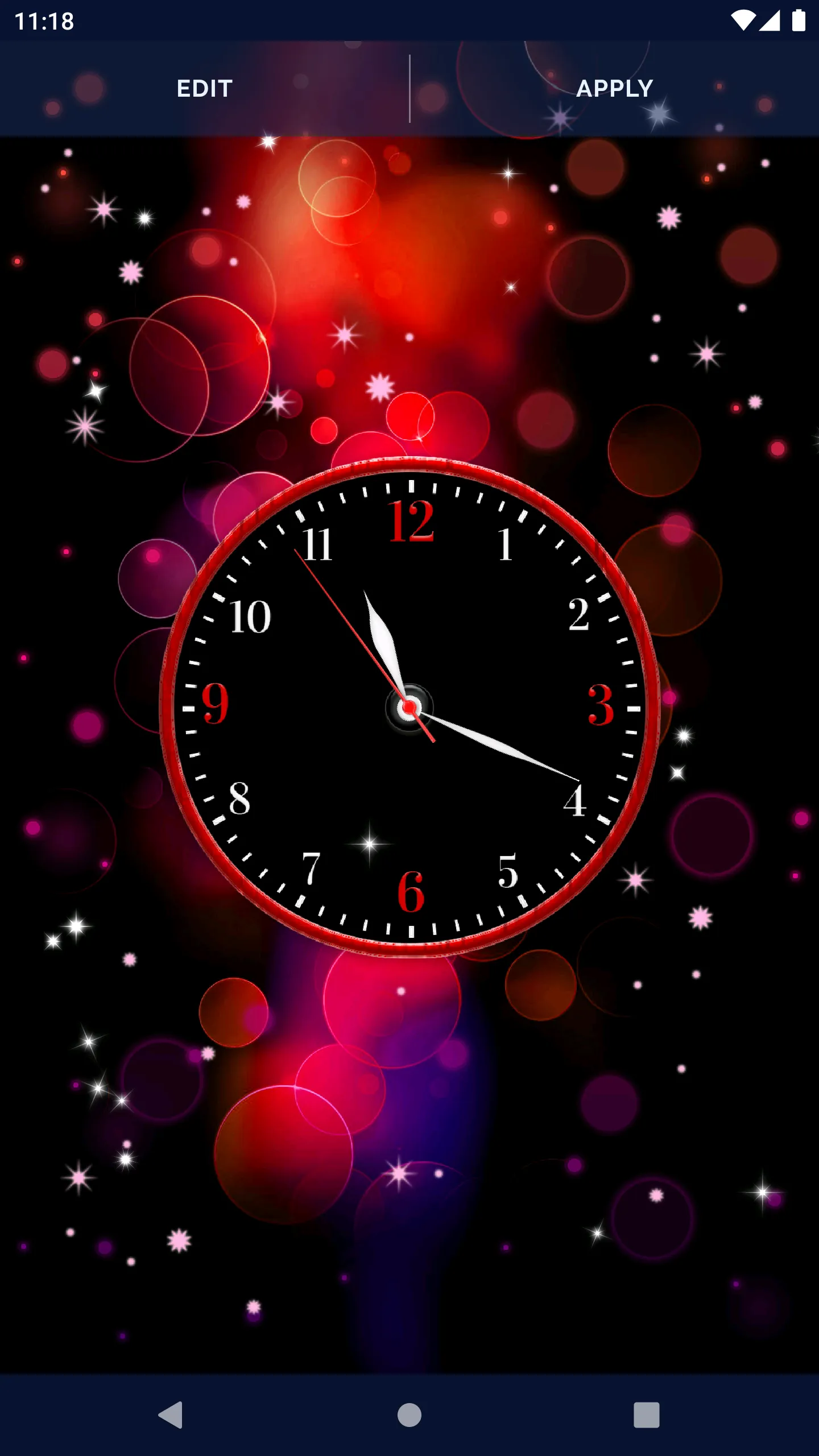 Black Clock Live Wallpaper | Indus Appstore | Screenshot