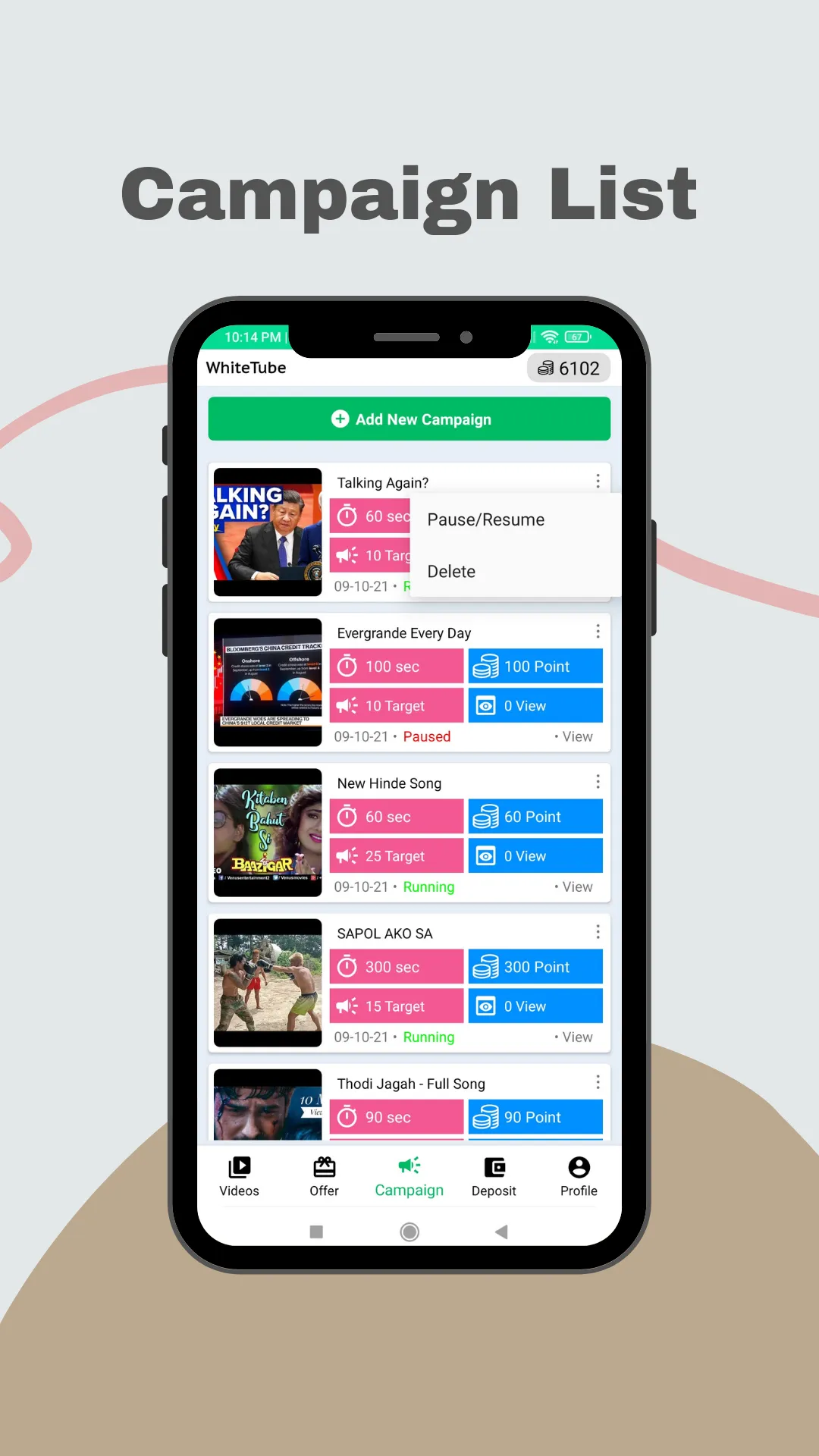 WhiteTube - Watch and Earn | Indus Appstore | Screenshot