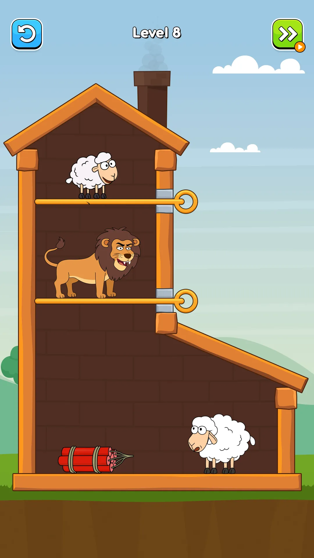 Hero Sheep-Pin Pull Save Sheep | Indus Appstore | Screenshot