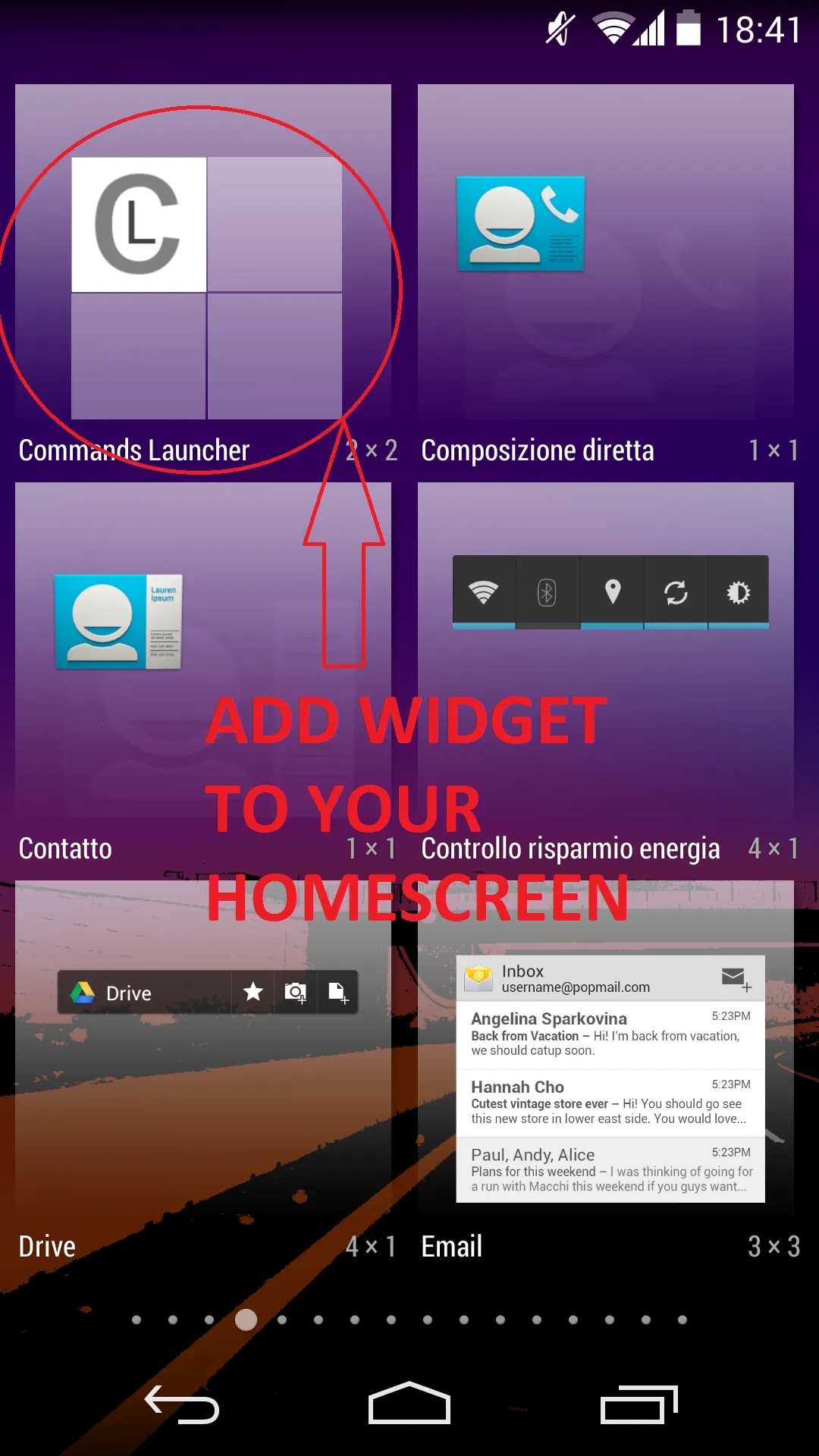 Commands Launcher | Indus Appstore | Screenshot