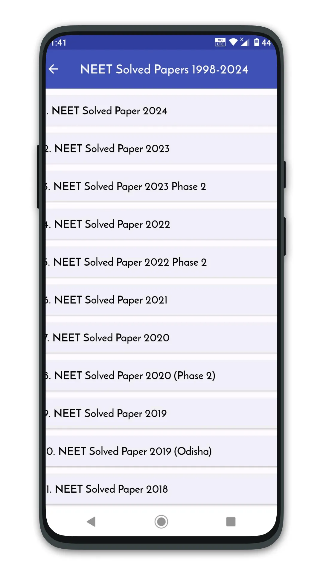 NEET Solved Papers Offline | Indus Appstore | Screenshot