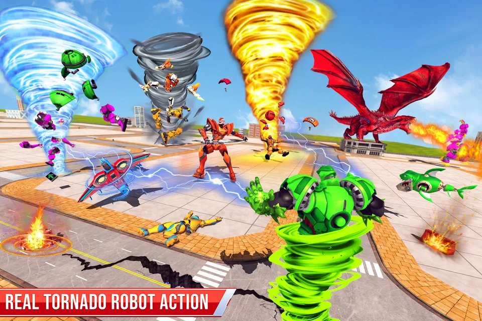 Tornado Robot Car Transform | Indus Appstore | Screenshot