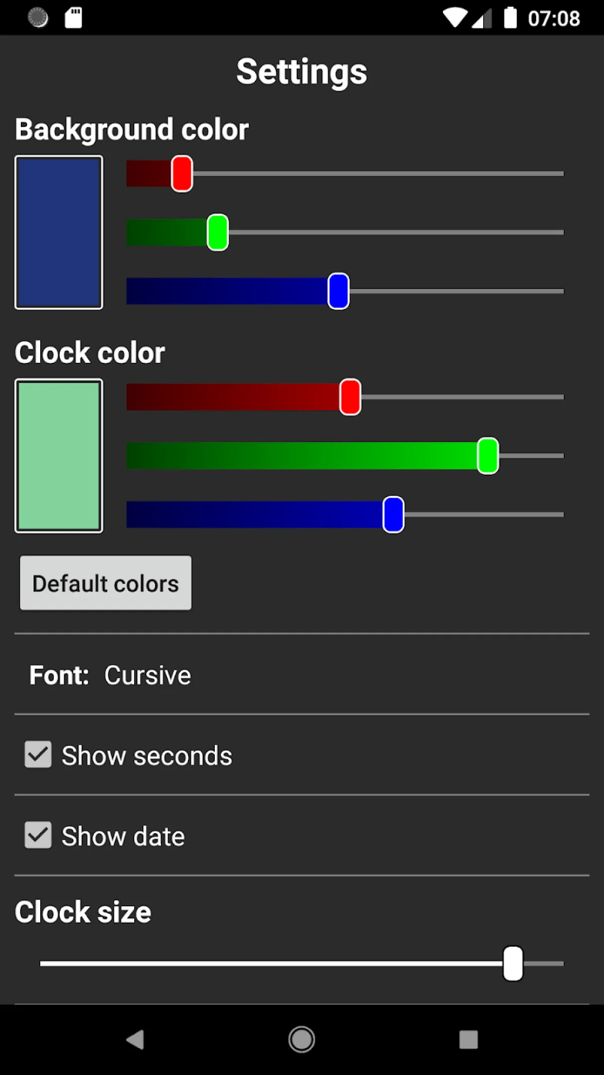 Qzey: Simple Digital Clock | Indus Appstore | Screenshot