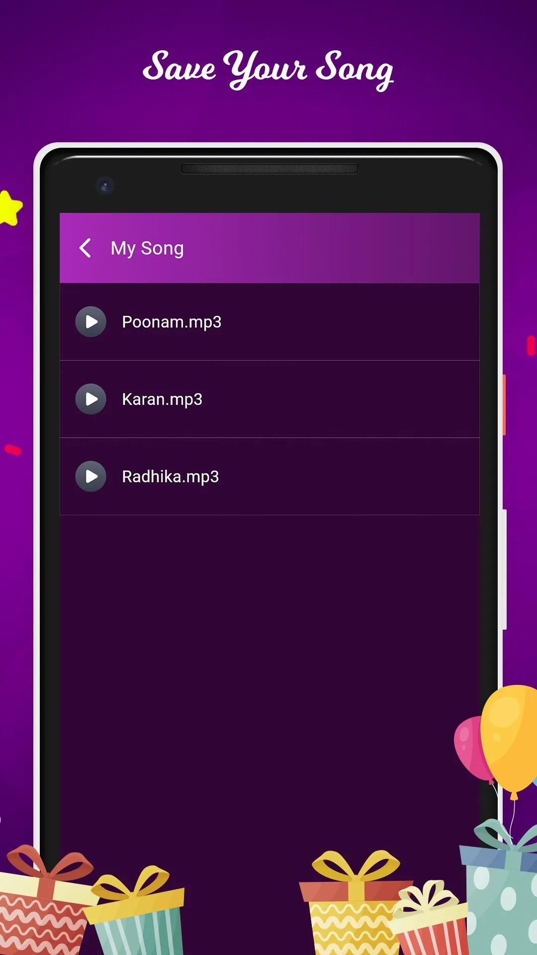 Birthday Song Maker With Name | Indus Appstore | Screenshot