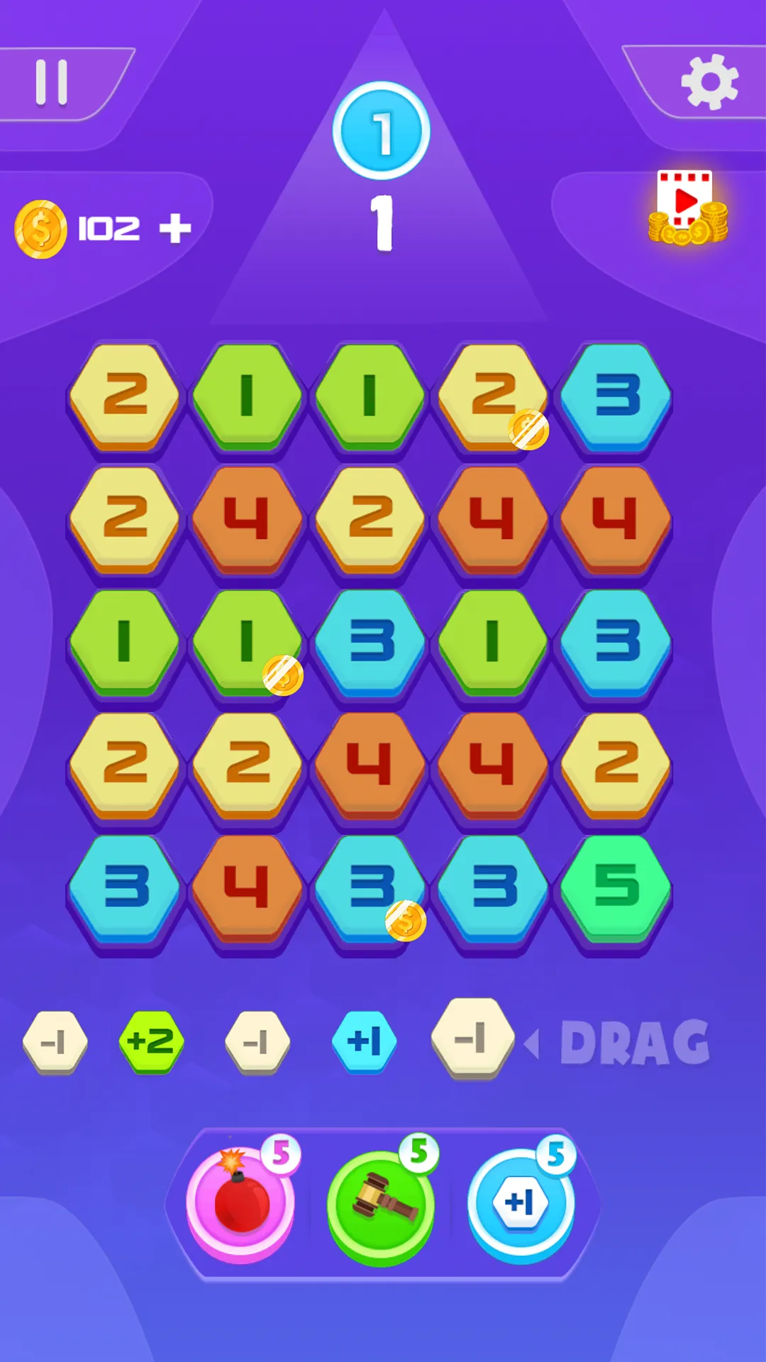 Merge numbers puzzle | Indus Appstore | Screenshot