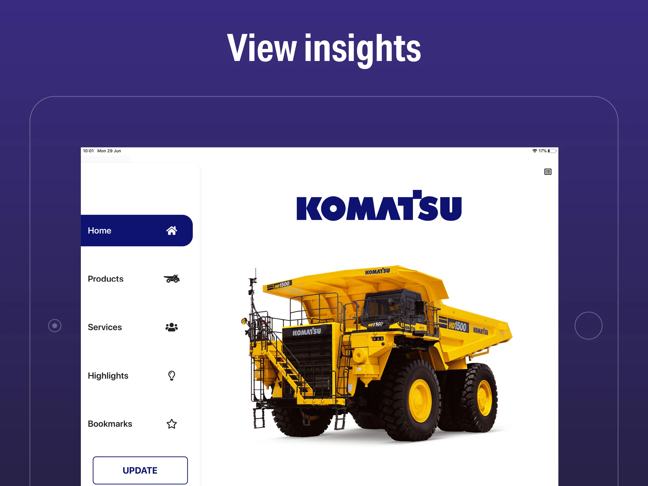 Komatsu Sales Tool | Indus Appstore | Screenshot