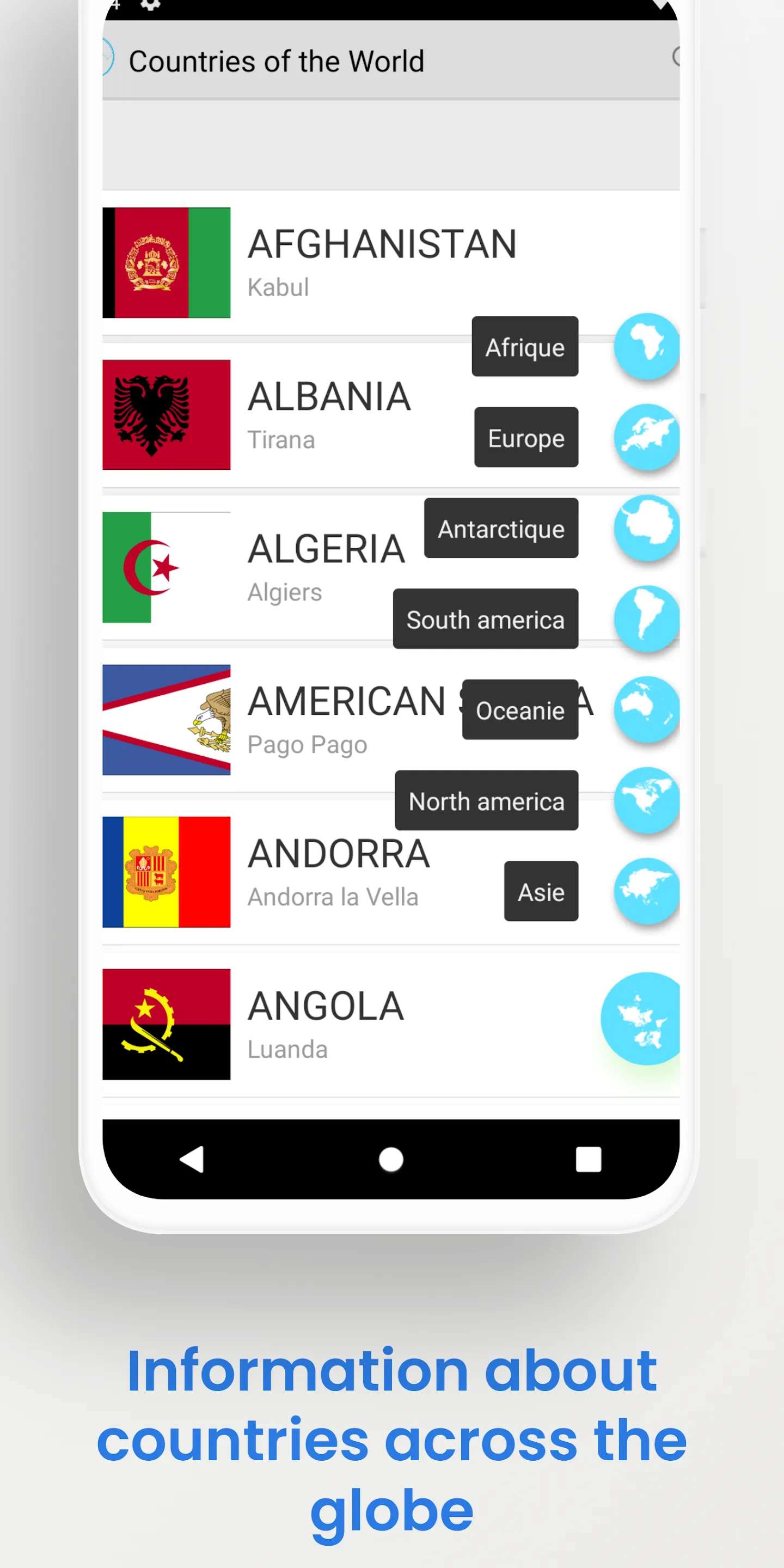 Countries Of the World | Indus Appstore | Screenshot